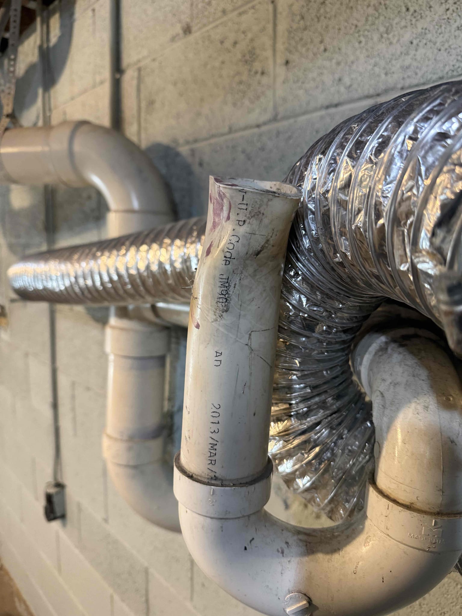 The buyer requested us to come out and give him some solutions and look at the plumbing for the property he is interested in buying. Upon arrival buyer greeted me on driveway and showed me the home and what he wants done which is add a new garbage disposal and convert the tub/shower three handle to a single handle. I did my inspection and found that the gas line for the GWH is copper and severely restricted bent at the shut off and he needs new shut off as well as to remove some old abandoned pipe. I found a leak from a cold 1/2 copper line that is leaking at the elbow and the laundry drain line is completely deformed at the first 3 inches and they need a new whole home shut off. Buyer states that he is said to close the first of December and will let us know when he wants it done after closing. 