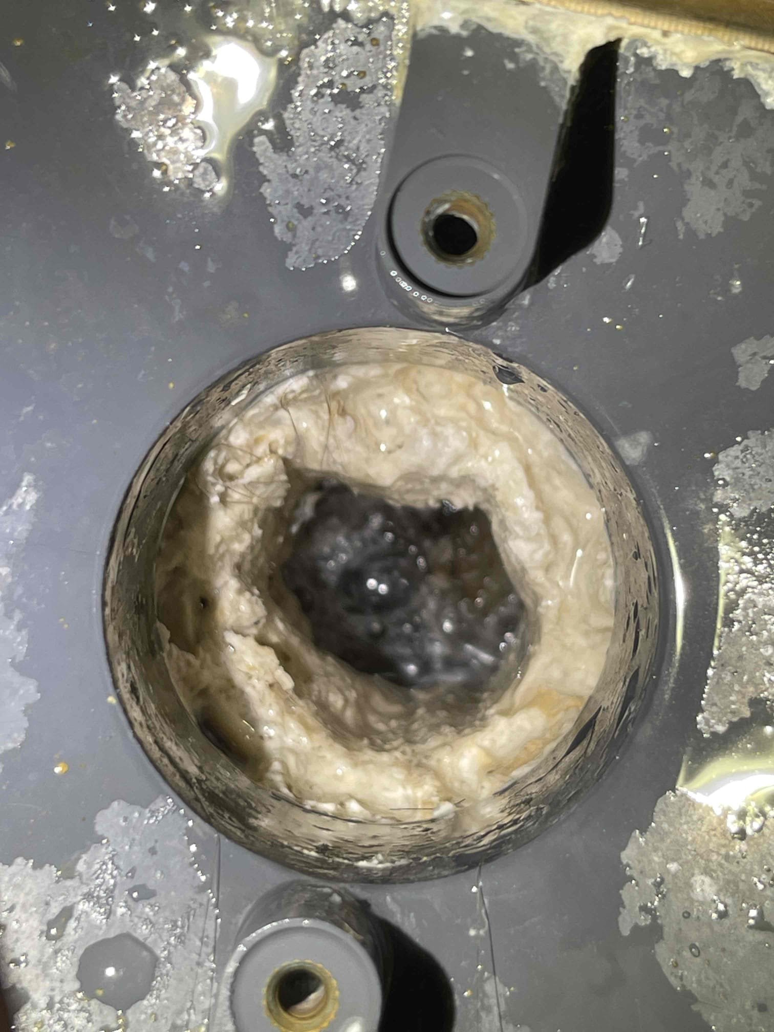 Came out for smell coming from upstairs shower. Opened drain and found lots of hair and soap scum building. Bacteria sitting in drain p trap causing odor. Cleaned pipe with wall to wall pipe cleaner and removed all build up. Treated drain with bleach to kill off any remaining bacteria. No further issue at this time. 