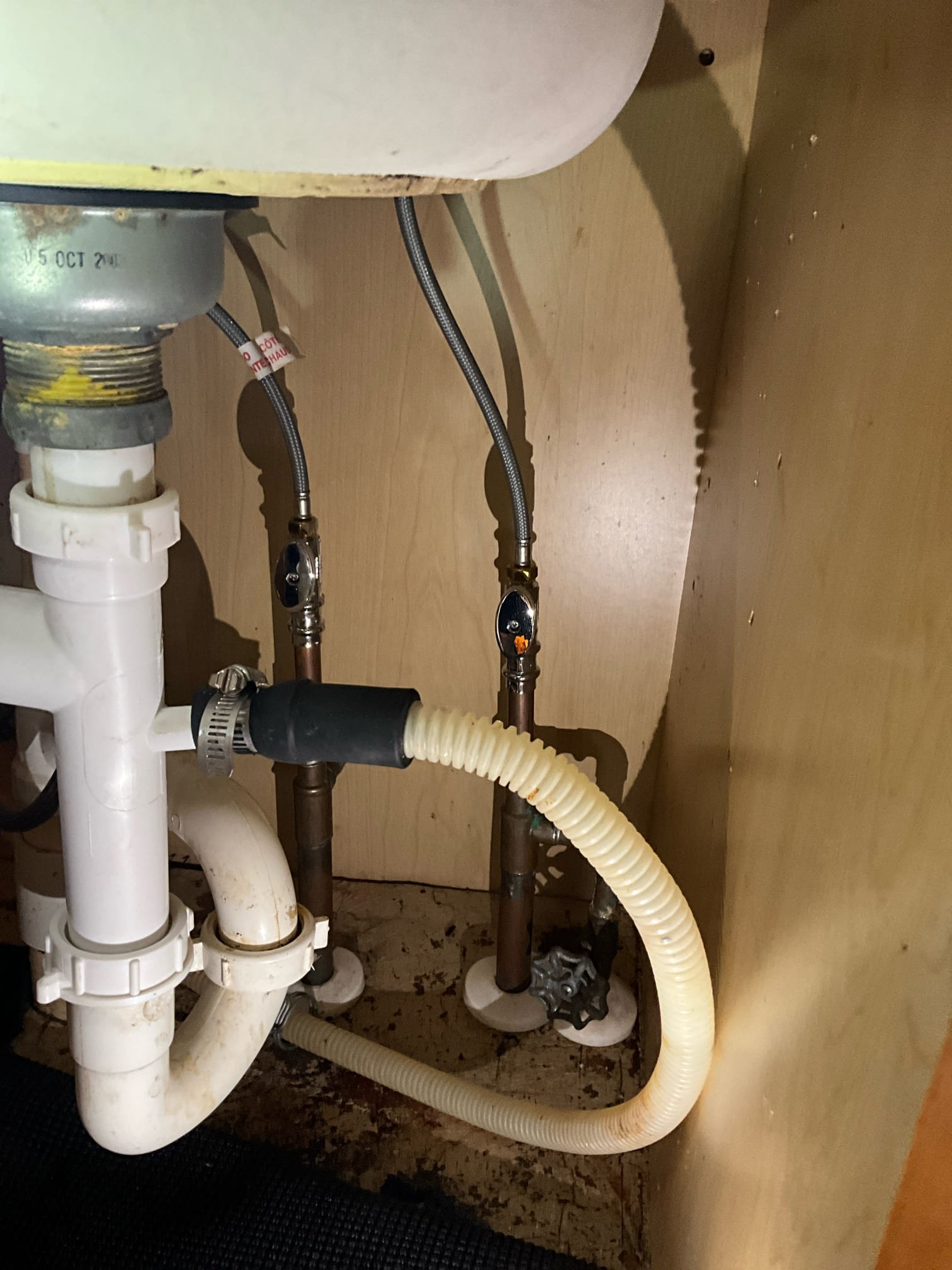 Customer had next to no hot water flowing through the kitchen faucet. Removed the hot supply and noted the stop wasn’t holding. Isolated the water heater and hooked a new supply up and noted low flow. Replaced both stops and restored flow to the fixture. Tested for proper function and no additional leaks. None were found at this time.