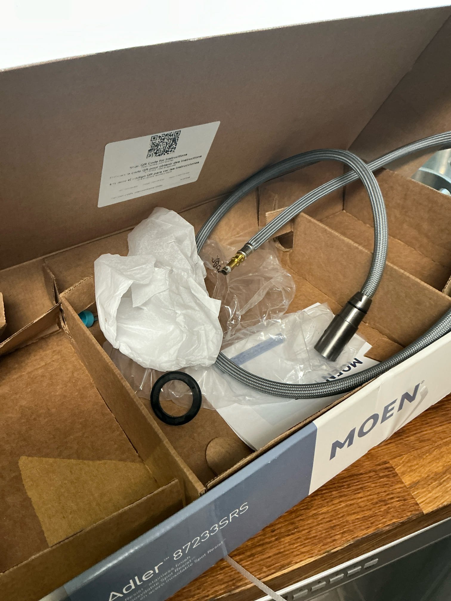 Customer called us out to have kitchen sink provided by them installed gave quote. Customer approved .Installed customer supplied kitchen faucet, tested extensively. Everything was working as intended.