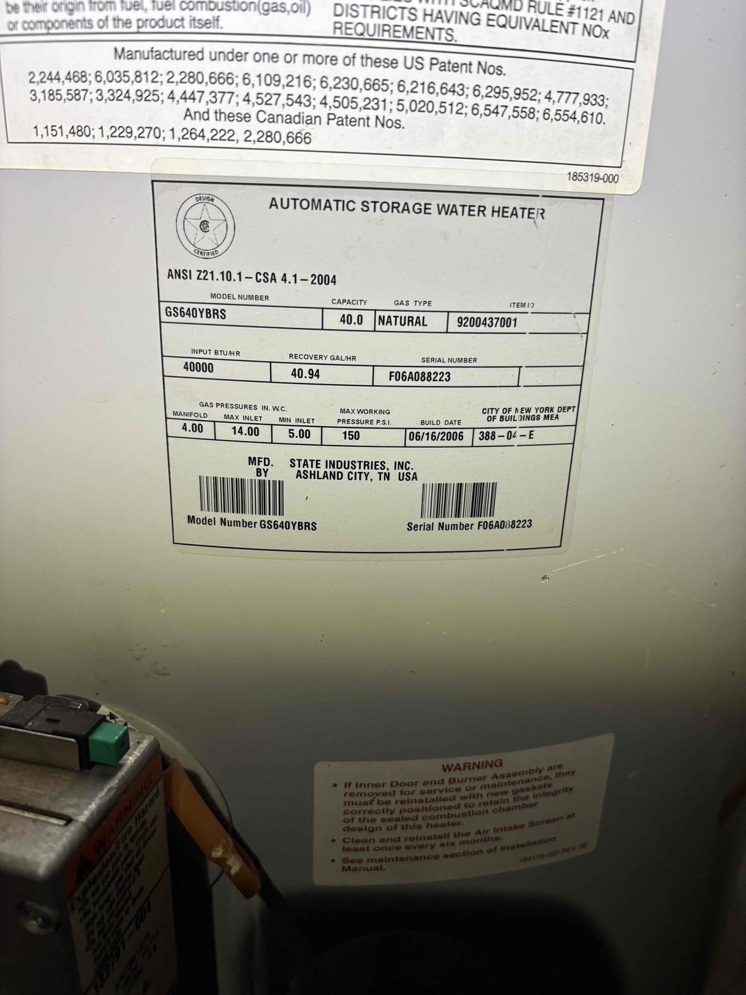 Came out today to repair the leaking 3/4” gray poly tee in garage above water heater with pex. Tested, no more leaks. Water pressure good at 60 psi.