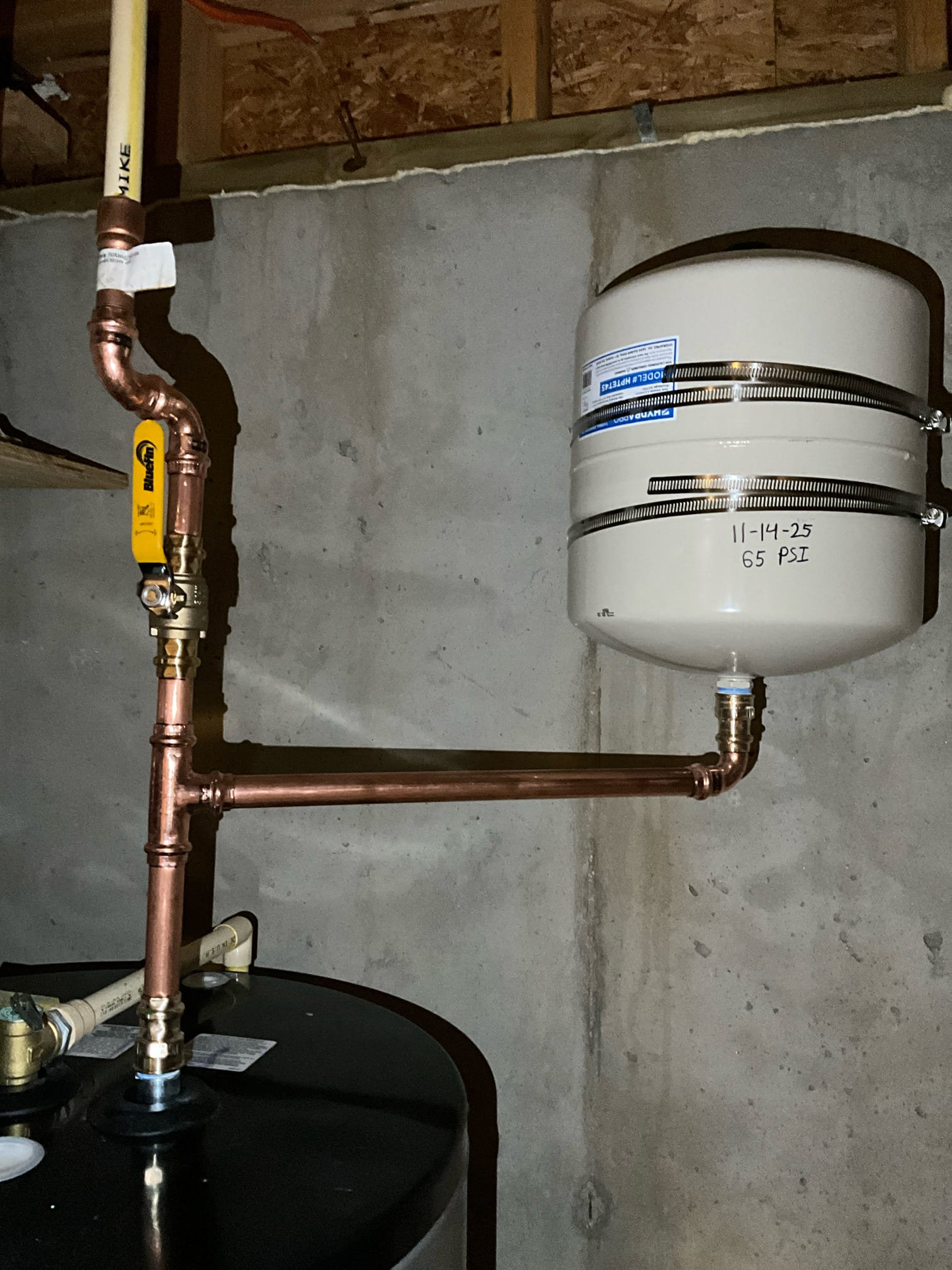 Returned and installed a new 80 gallon electric heater with a new pan, thermal expansion tank, and shutoff. Hauled away the old heater. Tested all water lines to ensure proper function and no leaks. Put an electrical tester on the elements to ensure power was going properly to the unit. When turning the water back on to the home, I noted when in incoming line to the heater was isolated, that water was trickling into the tank from the hot side. This could be due to a cross connection. Asked customer if they had experience any crossover issues and they haven’t. Made the customer aware of what I observed. 