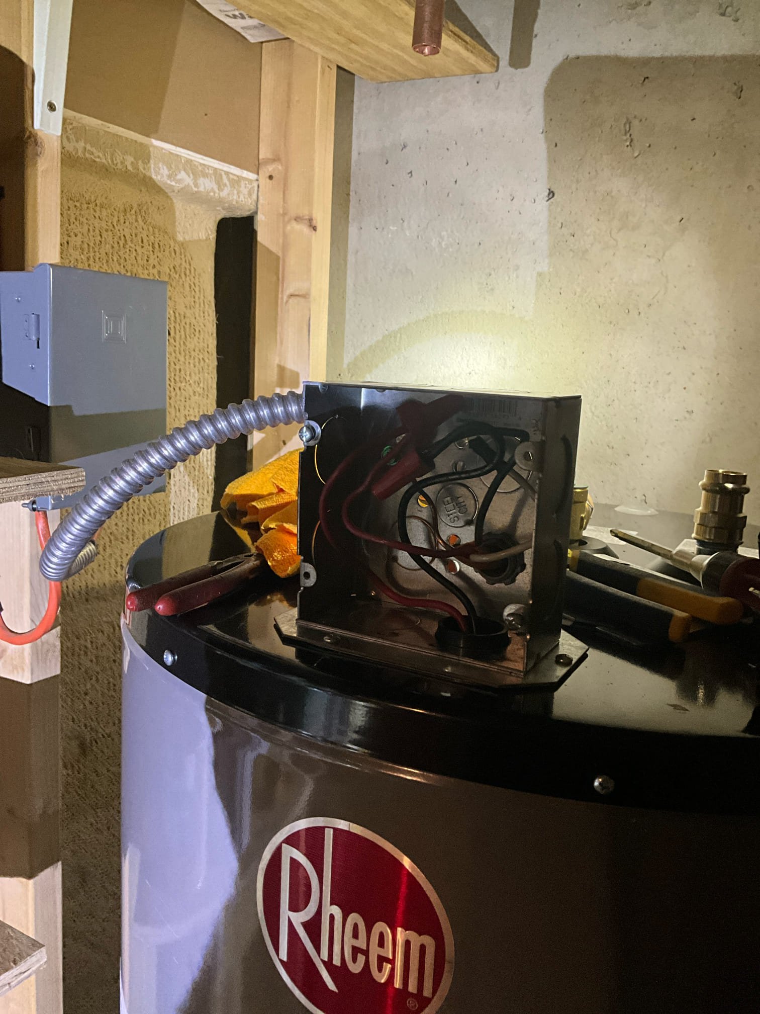 Returned and installed a new 80 gallon electric heater with a new pan, thermal expansion tank, and shutoff. Hauled away the old heater. Tested all water lines to ensure proper function and no leaks. Put an electrical tester on the elements to ensure power was going properly to the unit. When turning the water back on to the home, I noted when in incoming line to the heater was isolated, that water was trickling into the tank from the hot side. This could be due to a cross connection. Asked customer if they had experience any crossover issues and they haven’t. Made the customer aware of what I observed. 