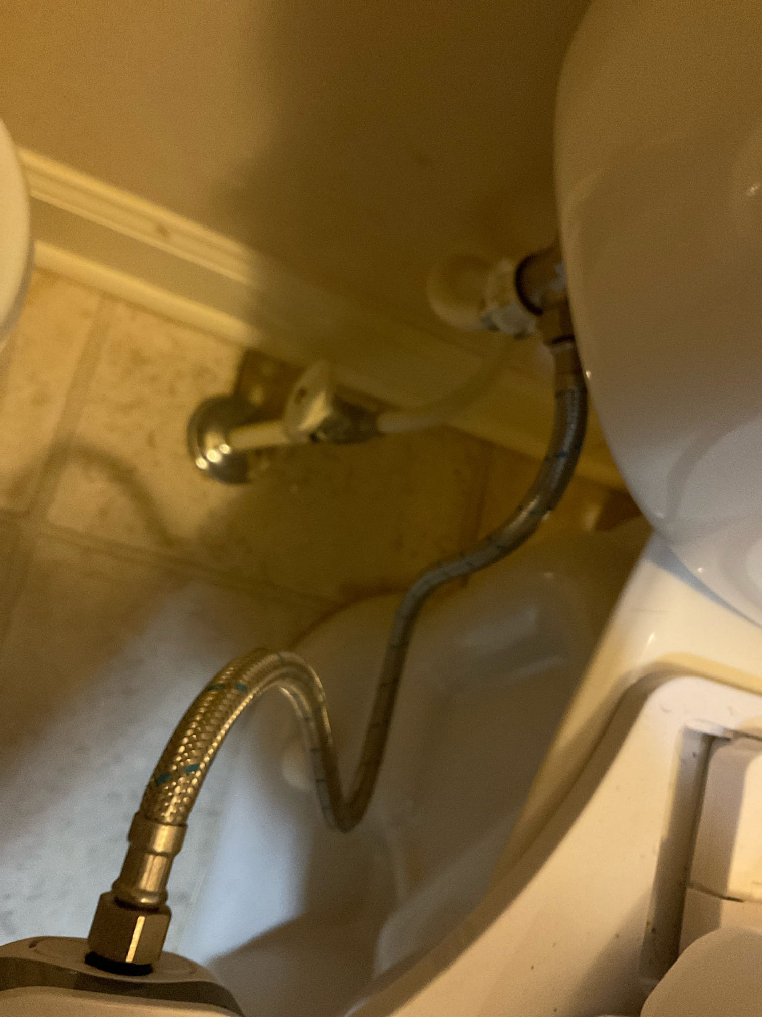 Remove existing water heater and haul away. Furnish and install new 50 gallon gas water heater with new tank shut off and thermal expansion tank. Also install drip pan under heater. Remove existing PRV and furnish and install new one. Also powder room on main floor, remove existing toilet and haul away. Furnish and install new American standard toilet.

Tested both water heater and toilet and no leaks present at this time. Set pressure to about 65psi. Caulked around base of toilet and cleaned up work area.