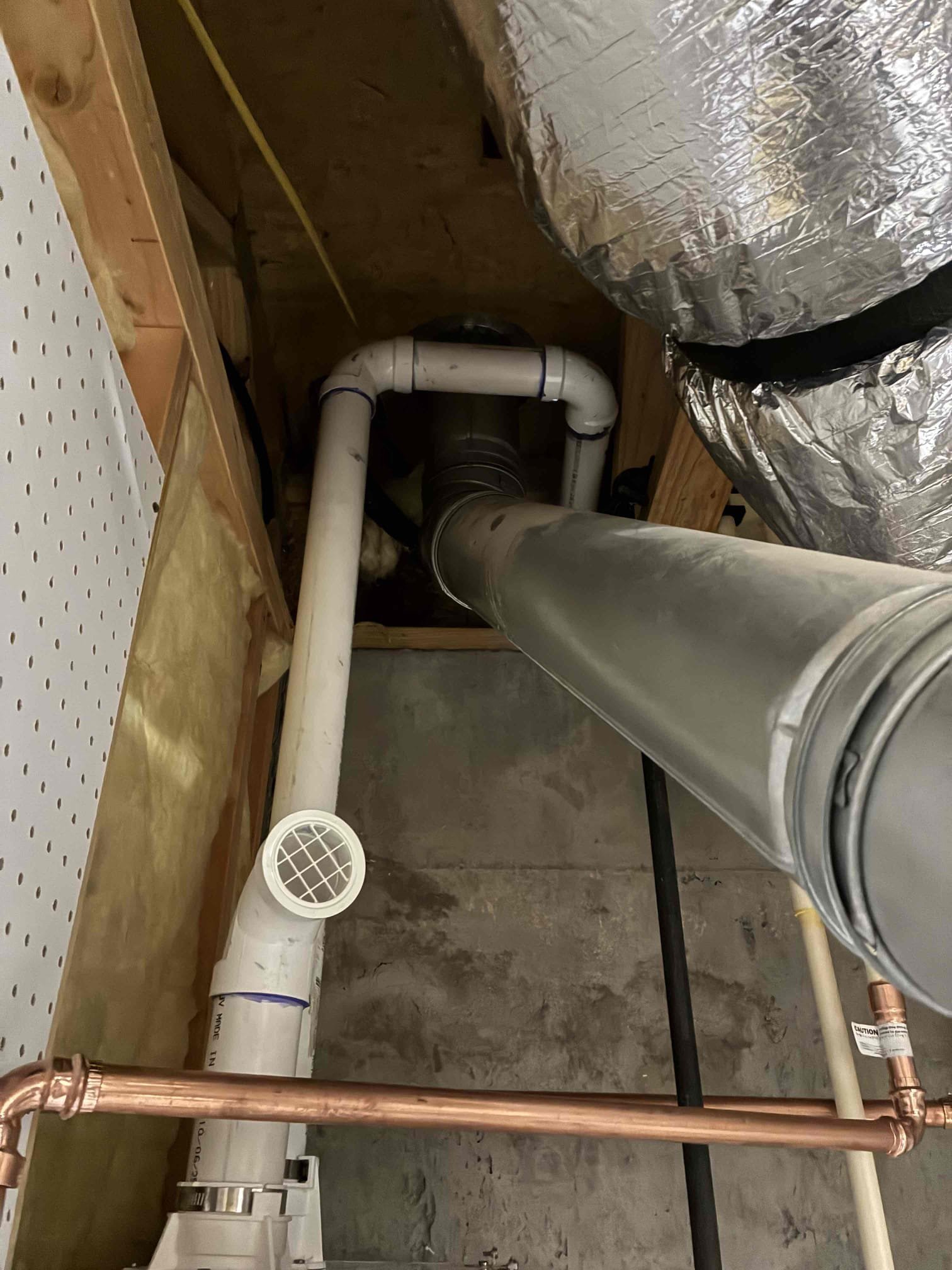 Customer had 11 year old heater and was interested in tankless replacement. Replaced heater with tankless Naiven 240A. Also installed Naiven crossover tee in master bath for recirculation. Made new penetration for vent on new system and capped old vent. After work was complete, checked all areas of work for leaks and proper function. 