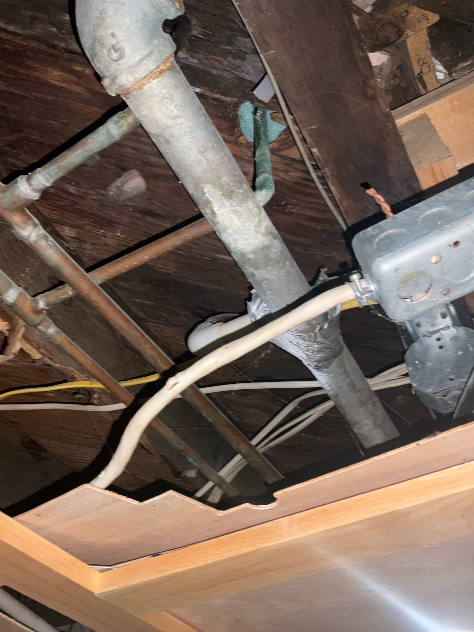 Fixed clogged dishwasher drain. Relocate drain for dishwasher from basement to kitchen 