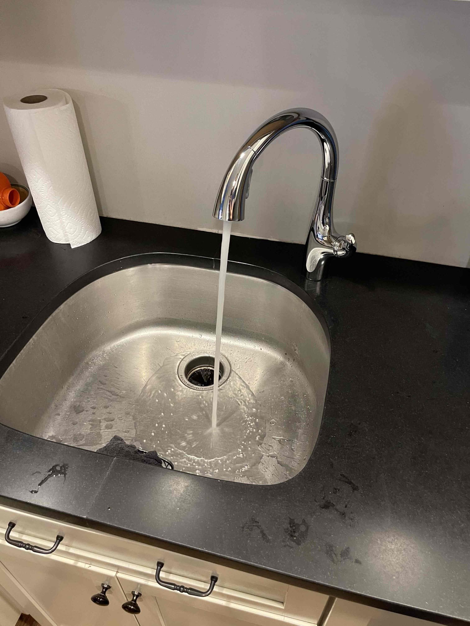 Replaced customer supplied kitchen faucet