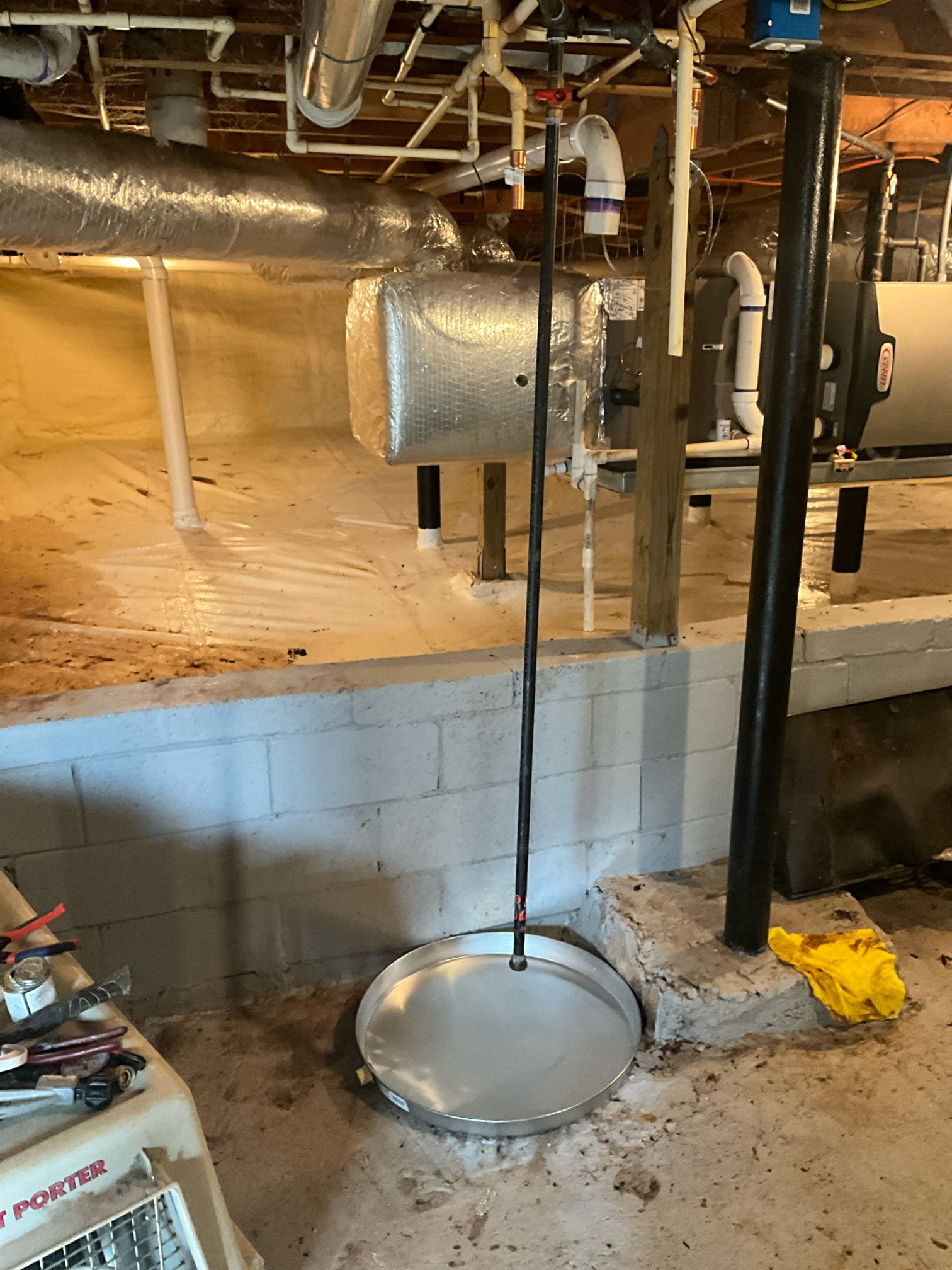 Returned and swapped existing 50 gallon power vent water heater for another 50 gallon power vent water heater. Reconnected the existing gas, water, vent, and t&p line. Tested all work to ensure proper function and no leaks. Customer had water under cabinets in the kitchen. Opened the bottom cover for the dishwasher and found a leak on the diswasher. Recommended Reliable Restoration to inspect how much water is under the cabinets.