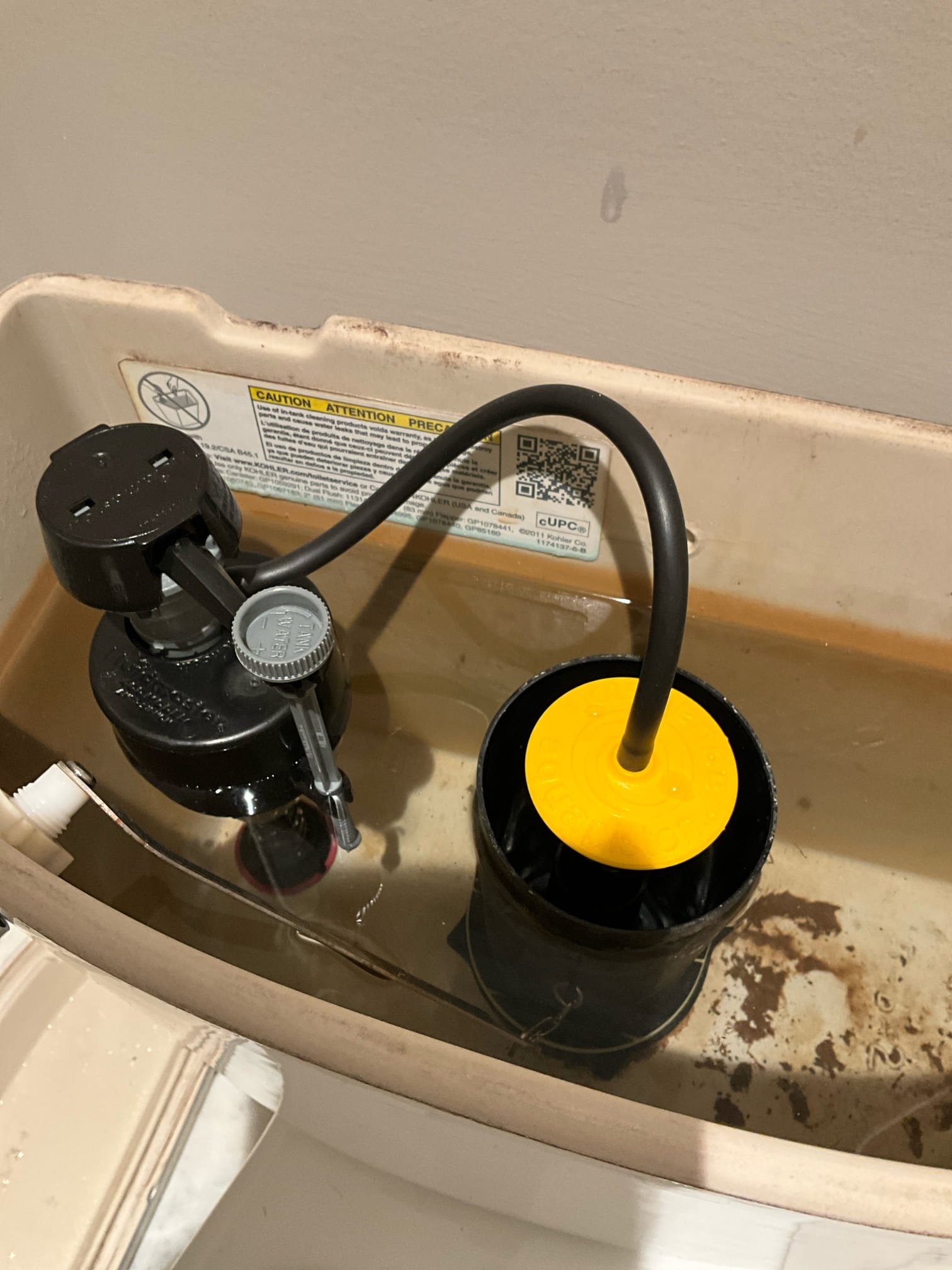 Customer had a broken aqua piston on the master bathrooms toilet. This was the only toilet that hasn’t been rebuilt. Rebuilt the toilet and tested for proper function and no leaks. None were found. House pressure at 50 psi.