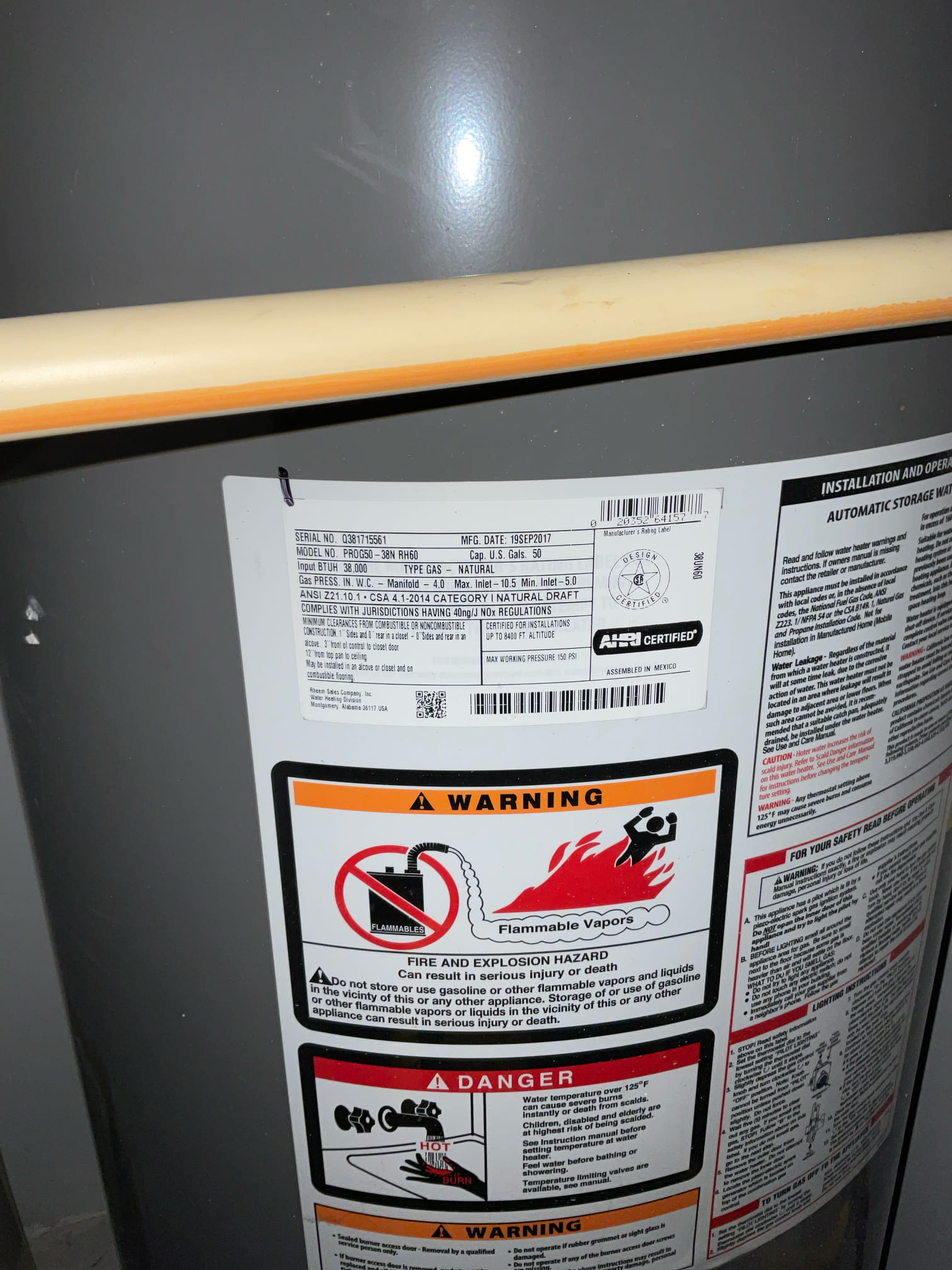 Remove existing Prv and furnish and install new 3/4in Prv.

Customer stated that they needed previous plumbing repair inspected that was done a few months prior. Couldn’t see the plumbing in the wall but with all visible plumbing everything looks done correctly and doesn’t need an additional repairs. Also Sheetrock was already repaired and customer stated they used fixture multiple times after repair and none of the new Sheetrock feels wet and or have any stains. Also tested water pressure to home and found that it was about 110psi. Stated to customer that water pressure should be at 80 psi and lower and recommend replacing pressure reducing valve. Went ahead and shut water off at the meter and remove existing Prv and installed new one. Turned water back on and pressurized home. Tested work and no leaks were present at this time and also set water pressure to about 60 to 65 psi. Cleaned up work area.