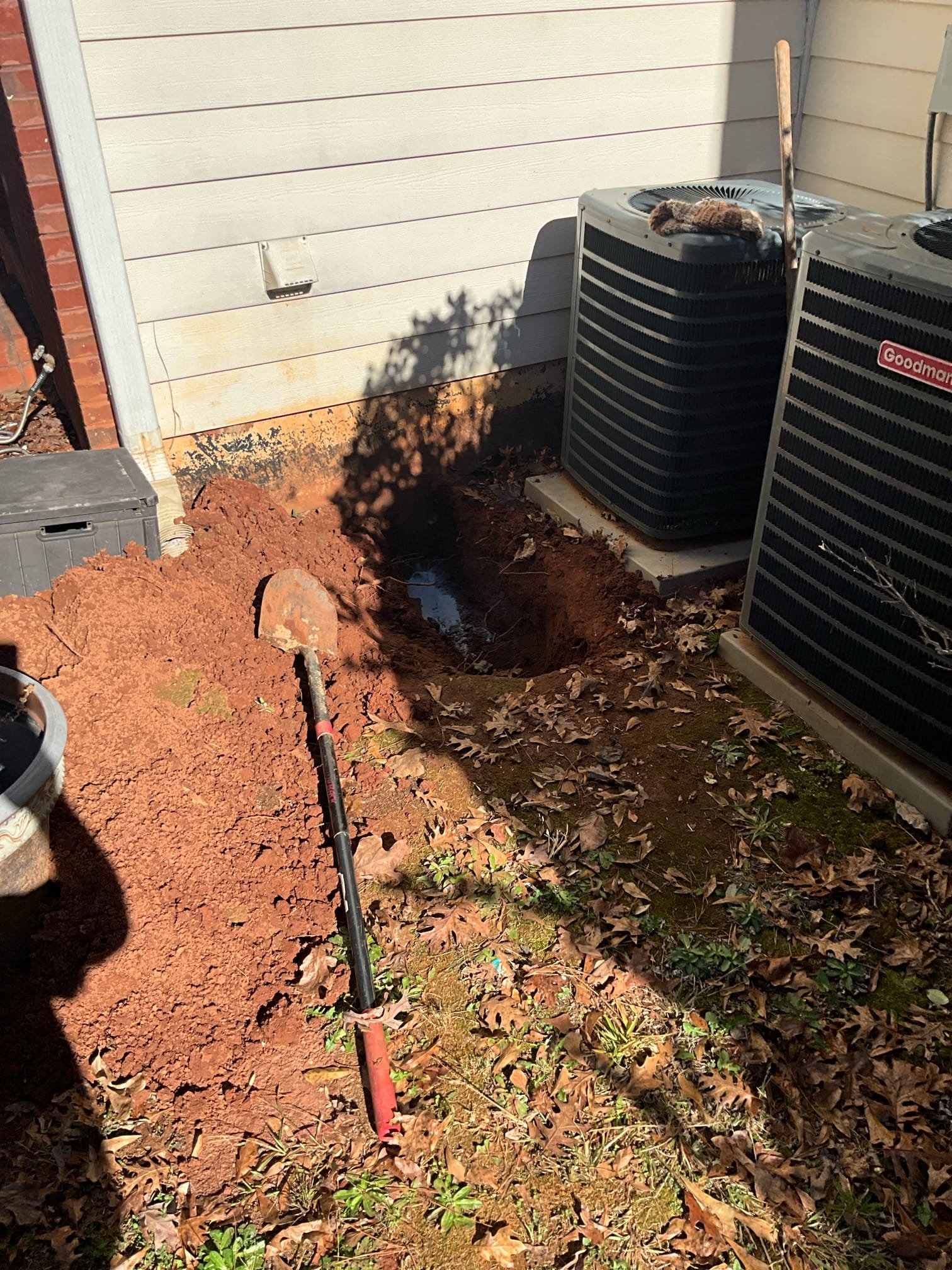 Replaced waterline from meter to home. Trenched new line around driveway.

Moved location of waterline entering basement, as have unit was above existing entry. Sealed old entry point . New entry has been sealed and water proofed.

Pressurized system and checked for leaks. No issues found.

Now that water main break has been repaired I recommend contacting the water service provider. Also, due to the location and depth of this leak, I believe it may have been leaking for several months. Please ask the water service provider to check usage rates over six months.