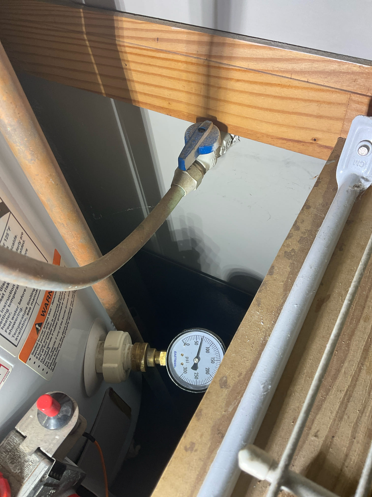 Replaced a 2007 40 gal gas water heater today with new tank , expansion tank and water shut off valve, price approved by jimmy over the phone 