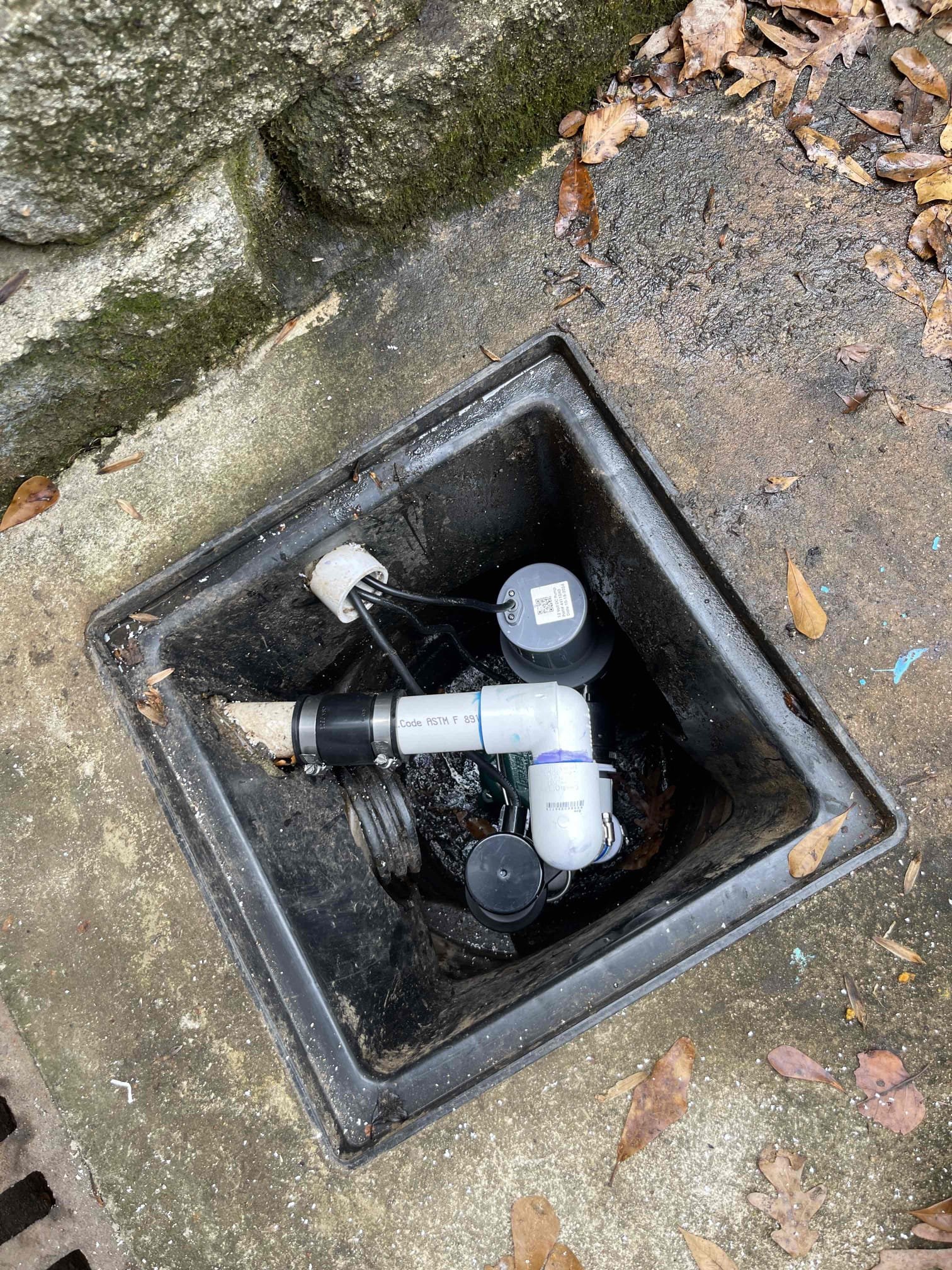 Returning Monday morning to install new pump

Returned and installed new solder sump pump and liberty 441 back up pump system. Cut out old discharge line and reinstalled up off the ground, secured to side of house. Tested to ensure primary and back up pump are both working. 1 year warranty for labor and materials. 