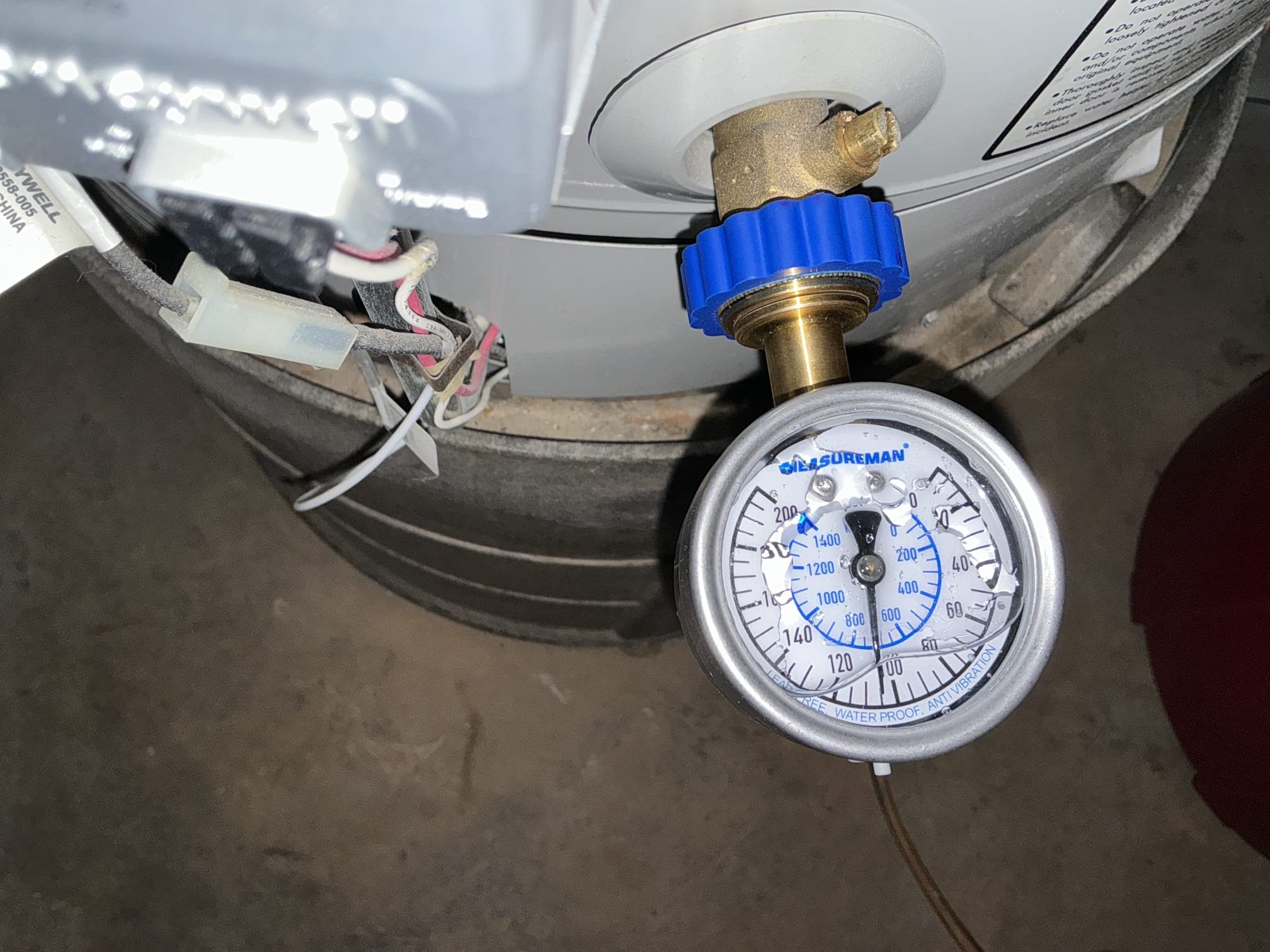 Customer called us out for potential leak caused by a tub, however, customer did not want to proceed with diagnostic work. She will have painter cut hole in ceiling then determine if leak is plumbing related or not and call us back .while on site I checked water pressure and found water pressure to be over recommended limit informed customer that PRV and thermal expansion tank would have to be replaced. Customer understands of risks involved of not replacing thermal expansion tank and PRV.