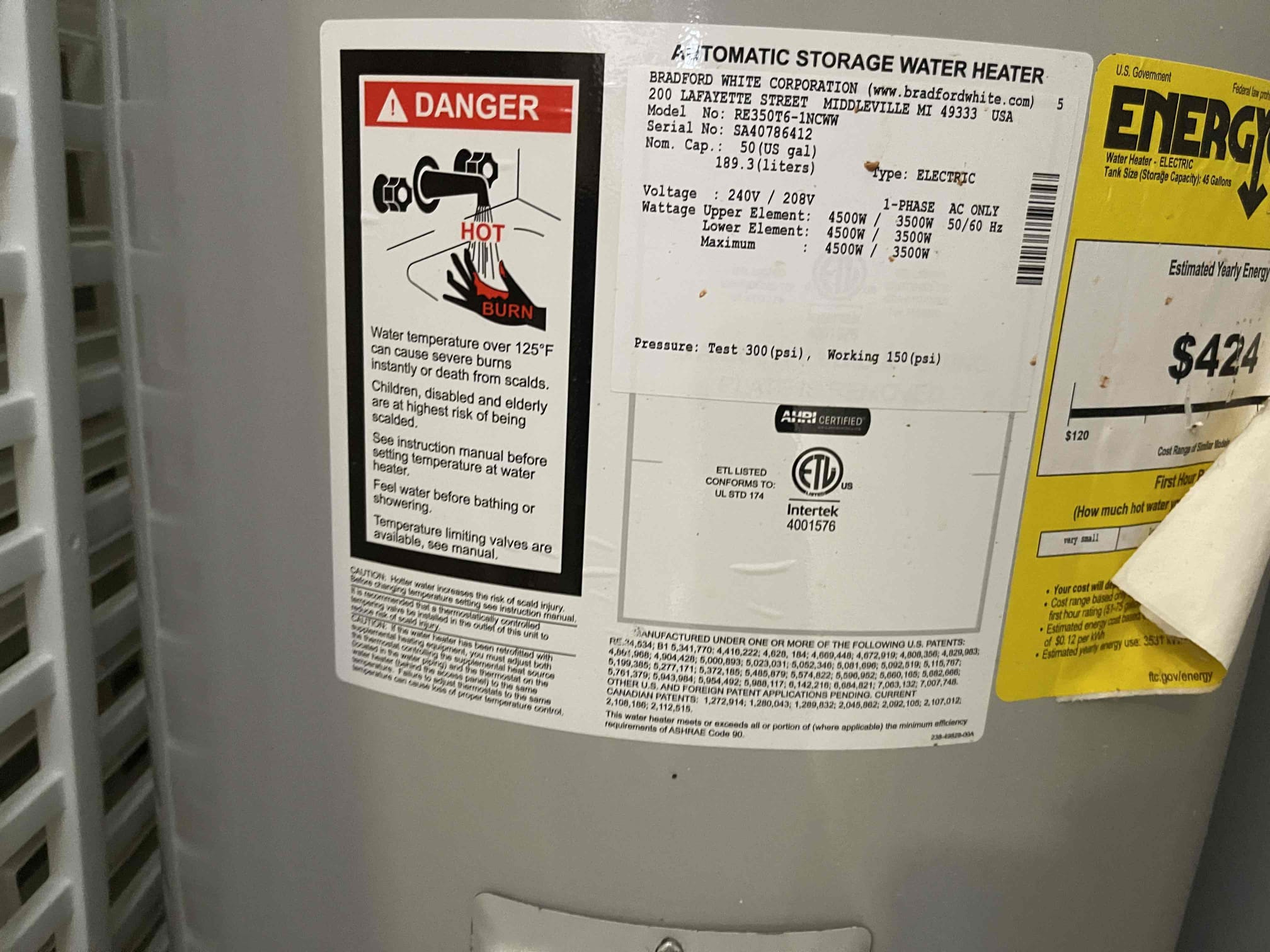Water pressure is at 150 psi. Blew the bladder in the expansion tank and the t&p was forced open, tank is 9 years old. Left quote to fix water pressure and replace water heater. Had Tim talk with customer to translate our findings. Homeowner has elected not to move forward with quote at this time. 