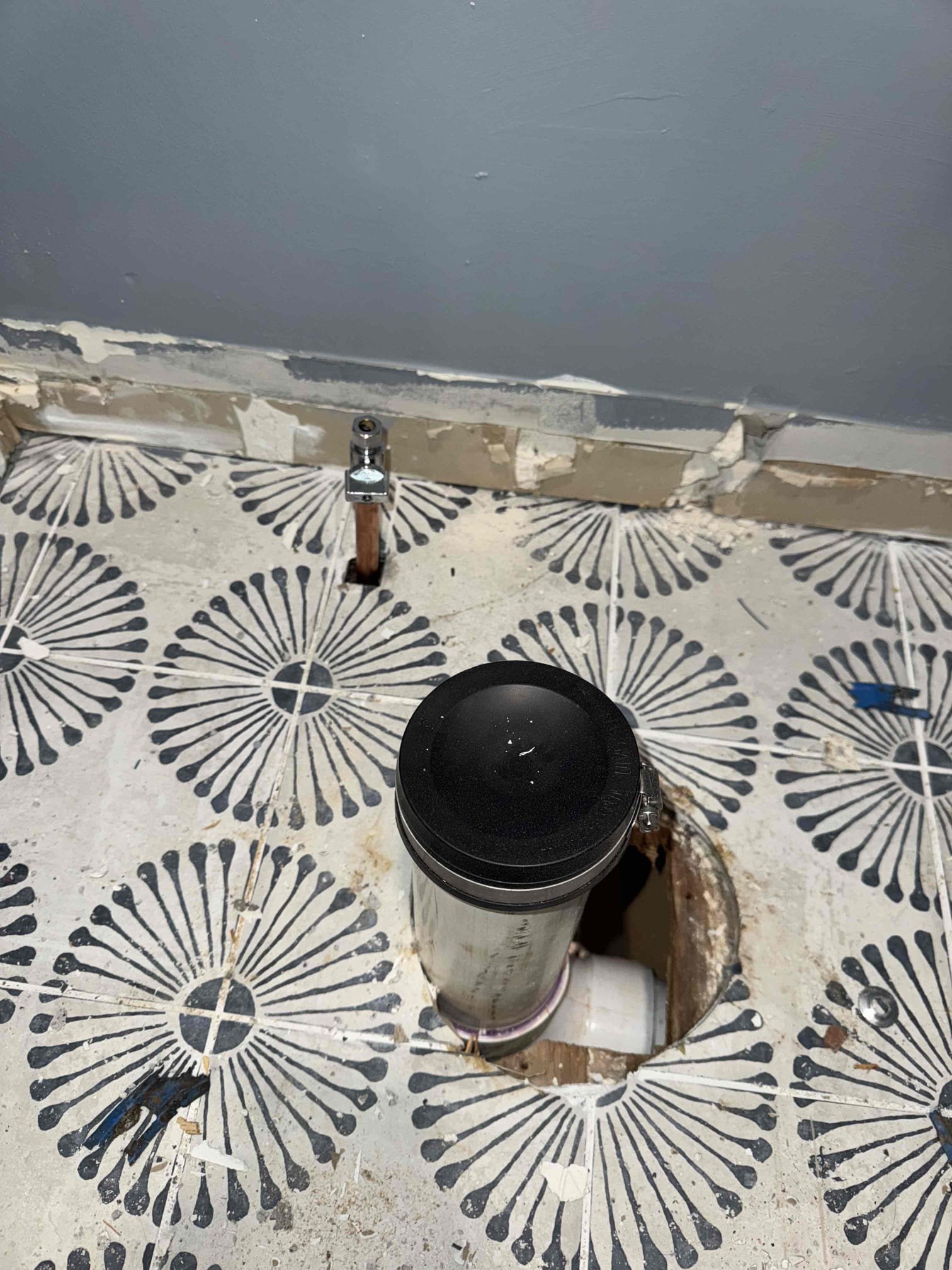 Customer stated that toilet on main floor was backing up. Used auger and cleared stoppage. Flushed toilet multiple times and now toilet is flushing as it should. Also, customer asked if I can look at what Shane previously came out to look at about a leak. Recommended a customer to pull toilet and run camera to inspect line and customer agreed. Pull toilet and ran camera out to the garage and in the first 20 feet found some construction debris that caught toilet paper and caused a stoppage at one point which caused water to back up a toilet flange. Also toilet flange was sitting too low. Rework piping and stopped out at 3 inch piece of pipe and will need to return after reliable restoration is done to install flange and reset toilet. Also guest bathroom upstairs pool toilet, and inspected and found that flange was also sitting too low. Replaced flange and reset toilet and tested. No leaks were present at this time. Caulk around base of toilet. Also, Shane left customer quote to do some 