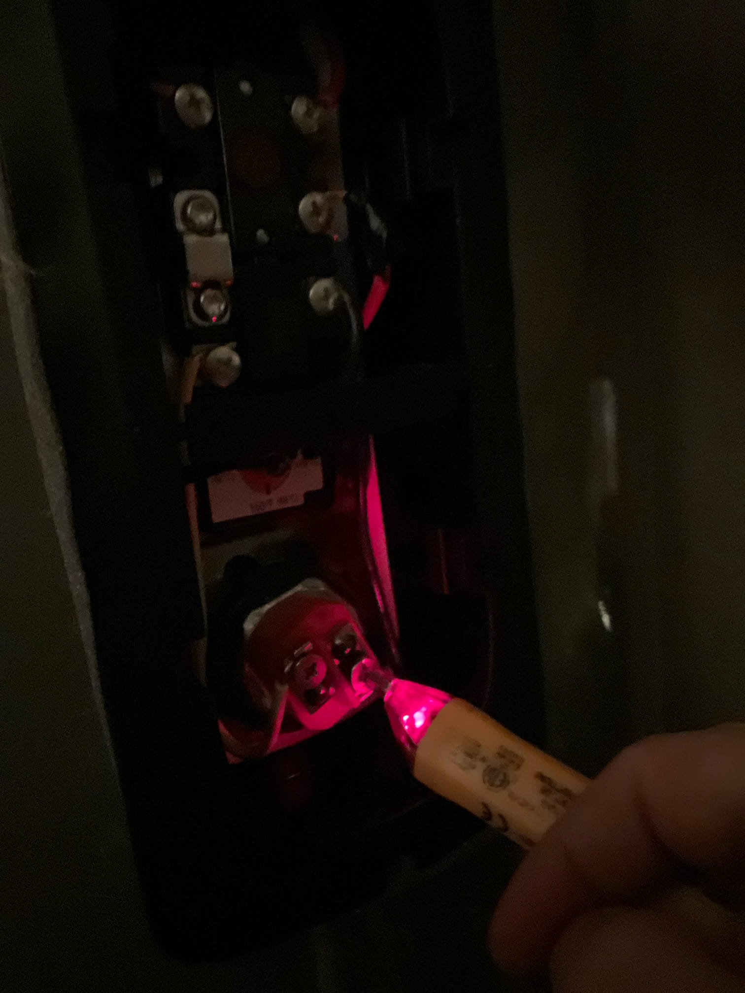 Arrive and found there was no power to the unit. Reworked and restored power to unit to allow it to properly heat water in the home. Isolated the outgoing hot line and waited 10 minutes to confirm water is heating up. Customer stated that there was hot water upstairs but none in basement or main floor. Since there was no power to the new unit in the basement since yesterday there should have been no hot water anywhere. Found an almost 15 year old tankless unit in the attic with no service history and a code for heavy scale flashing. This unit needs to be replaced as any servicing of an unserviced tankless after around 7 years is too likely to cause leaks. Will return tomorrow to install tankless unit and restore proper hot water to the house.