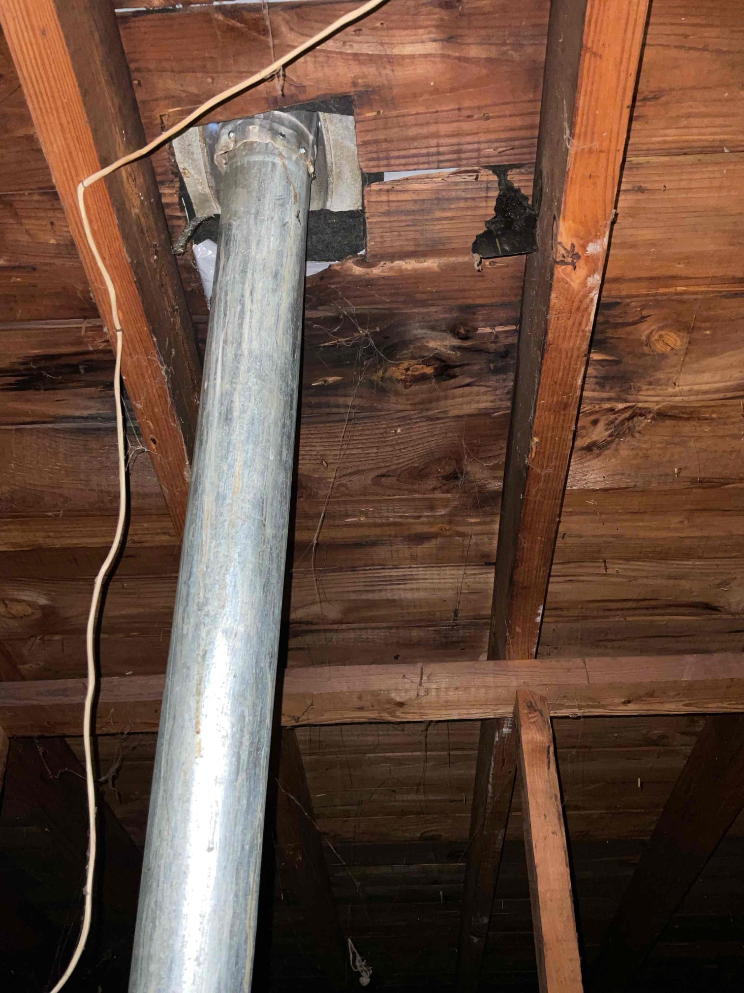 Checked problem , roofer need it to seal water heater vent pipe flashing 