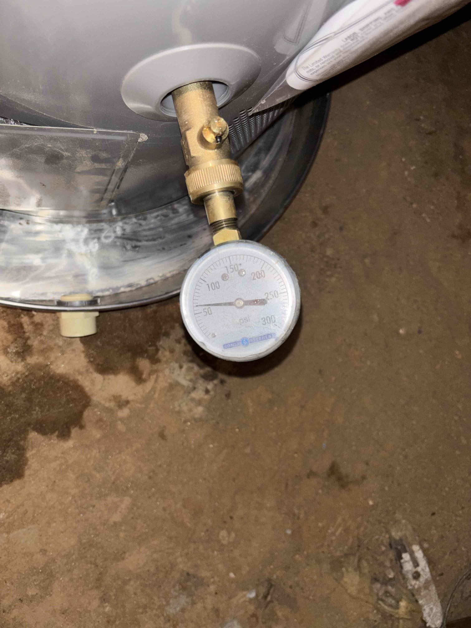 Customer had 13 yr old heater stop heating. Also found a couple incorrect installments of items relative to heater. Checked pressure, found pressure to be at 165PSI. Customer also mentioned slow draining shower. After reviewing issues at hand, gave a few options for repairs/replacements. Replaced heater with 50 gal Rheem water heater. Also installed new PRV with main valve. Later ran small machine into drain line for shower. After machine filled shower stall and allowed to drain to check for proper drainage. Checked for leaks and proper function. Pressure is now set at 60PSI. 