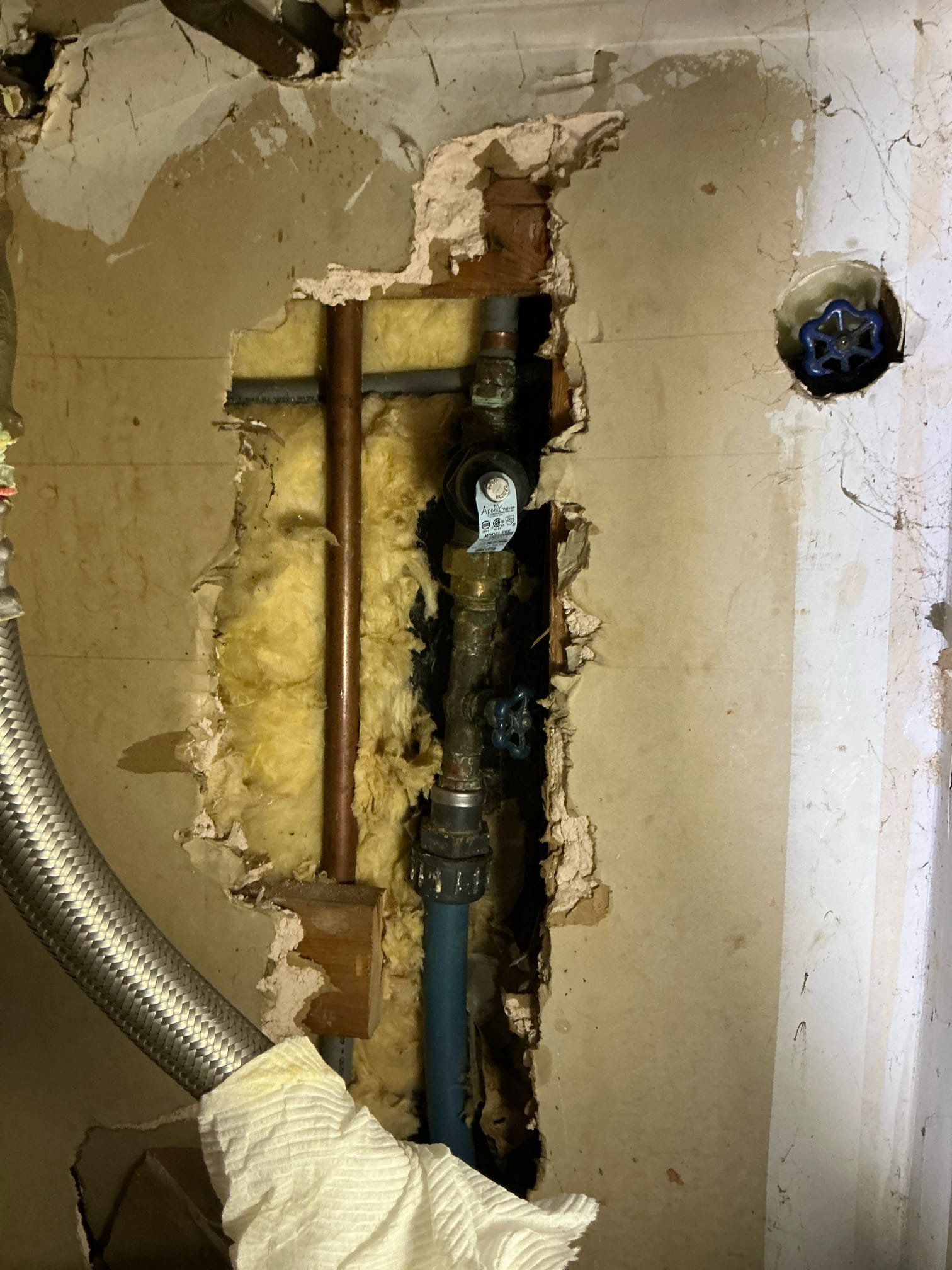 Give price to replace failed blue poly line. Customer did not want to continue at this time.