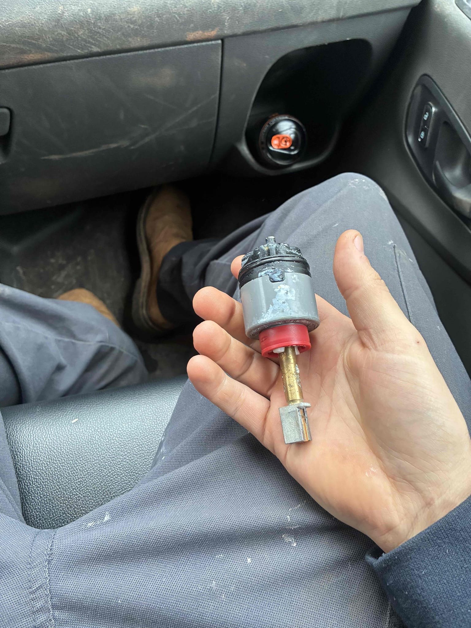 Customer has pressure issues only in shower. Replaced cartridge to fix issues. Checked for leaks and proper function. Also explained to customer about spout issues. 