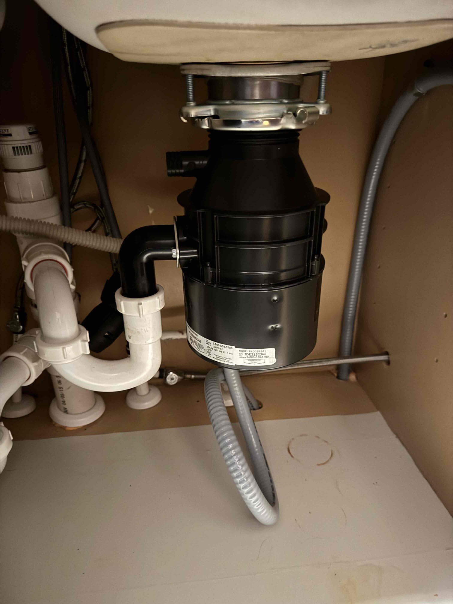 Install garbage disposal and replace single handle cartridge. Also rebuild toilet.

Removed old garbage disposal and furnished and installed new one. Tested and no leaks were present at this time. Also for bathroom upstairs replaced single handle, shower valve cartridge and tested, and now shower is working as it should. No leaks are present at this time. In basement rebuilt, toilet by replacing full valve and flapper. And now toilet is working as it should. Cleaned up work area.

Also was an estimate for water heater replacement, and PRV replacement due to age of heater.