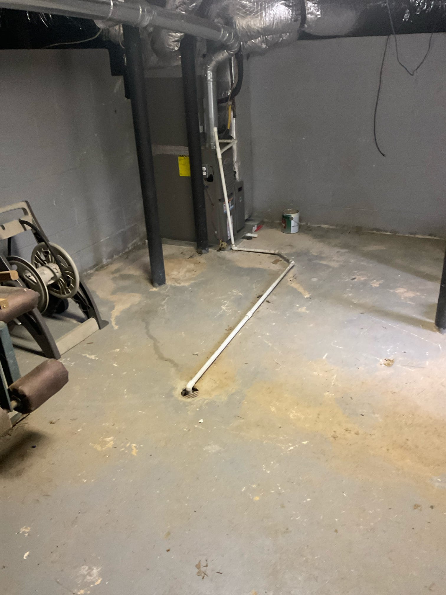 Main sewer line back up for two bathrooms, kitchen and washing machine , replace about 20 feet 4” and some 3” cast iron pipe in crawl space , high pressure jetting work for slab piping cleaning . Pull and reset toilet 