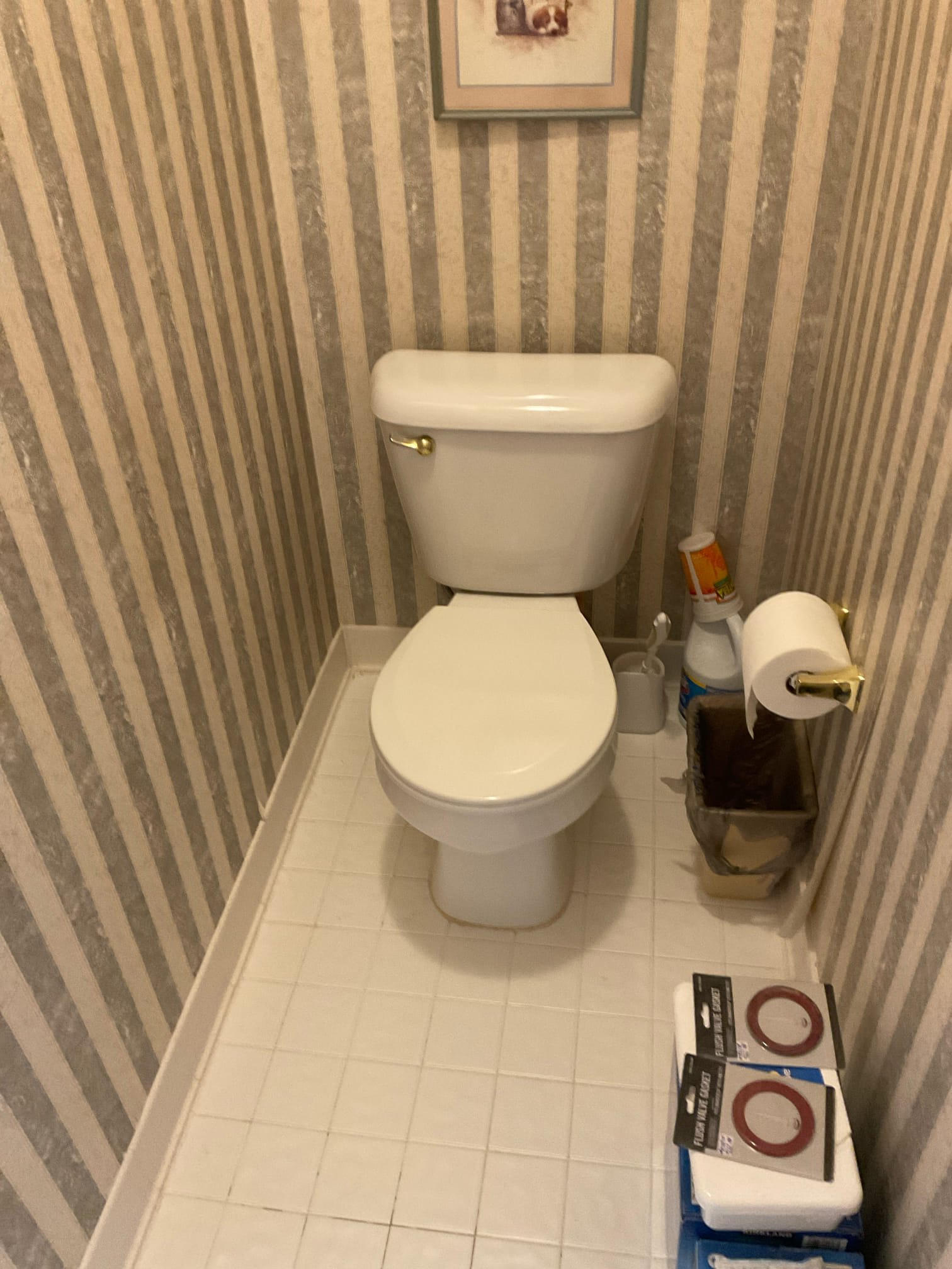Replaced master bathroom toilet and installed customer supplied handheld shower 