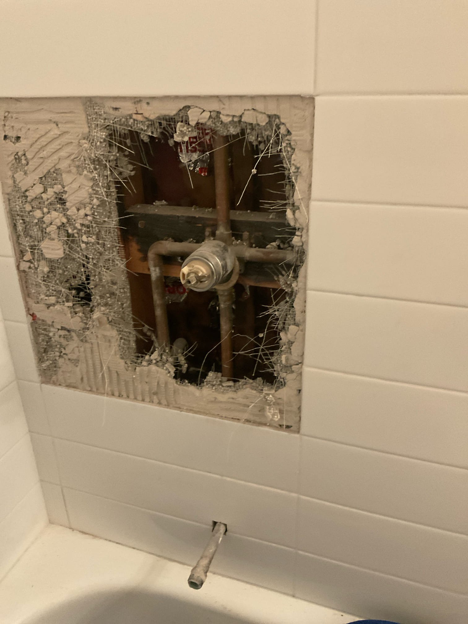 Replaced a tub and shower valve with customer supplied 