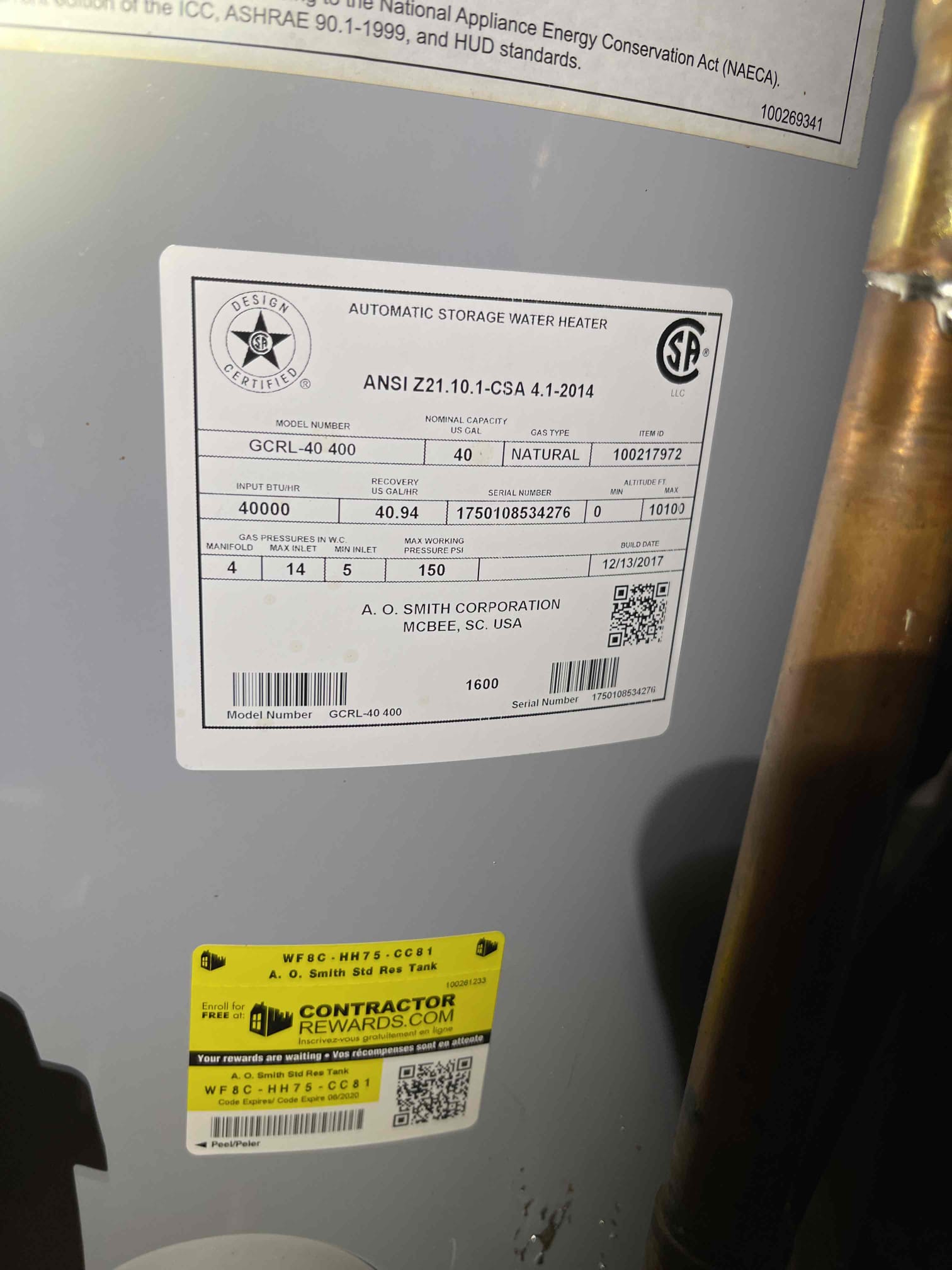 Came out and did basic walkthrough on the house. House is vacant. Winterization company said there was a leak on the “mechanical plumbing system.” Water was on prior to our arrival. Verified good water pressure. No meter for Individual unit to detect any leaks. We verified no visible leaks anywhere on the water distribution piping. One slow leak on the shower valve in the bathroom. Verified integrity and installation of water heater. Left quote options for potential whole house repipe due to many of the original copper lines being under the slab. Left quote to replace old fixtures on kitchen sink as well. Recommend doing repipe if desired once house interior has been demoed. No further issue at this time. 