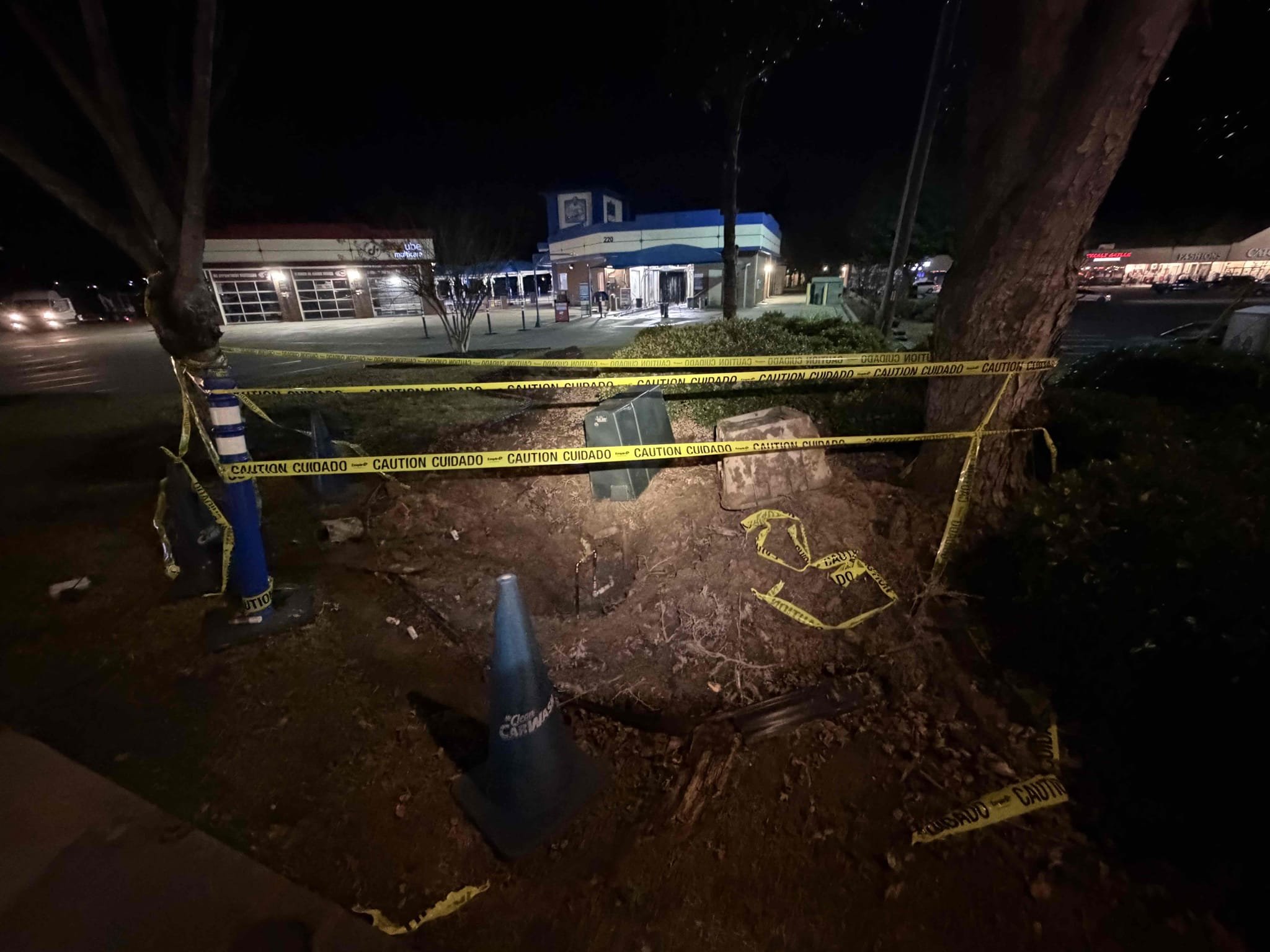 Customer called us out for leak in front of meter box.

Gave starting price to bring out mini excavator, customer approved any repairs that were needed would be additional


Leak detected in 1 inch PVC line near the meter after carefully hand digging around the area we located the leak at the metal to plastic connection upon presenting options to the customer. They approved replacing the affected section of the line. Additionally, the customer authorized us to remove the meter box clear out the mud and re- bed the box with gravel for better stability and drainage,We also replaced the failed PRV and it was positioned for easier future maintenance


 All work is  tested and confirmed to be functioning as intended at the time of departure.


Meter box and meter wires were damaged prior to us digging line. We are not responsible for those sensors 



compacted dirt as best as we could cleaned up area as best as we could.



For future reference, please note the layout of the meters inside 