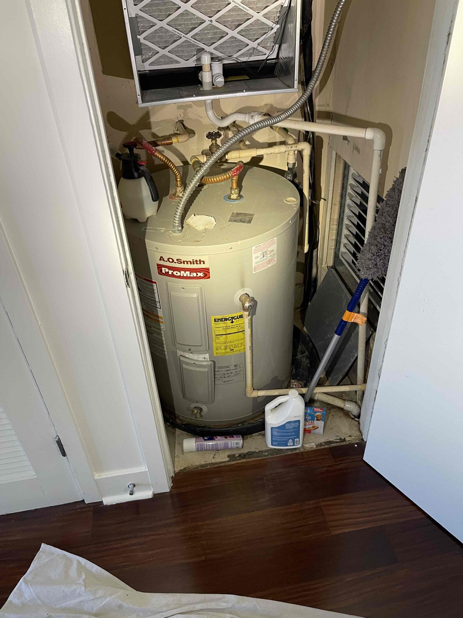 Left quote options for water heater replacement. Customer is getting some more quotes before he decides. 