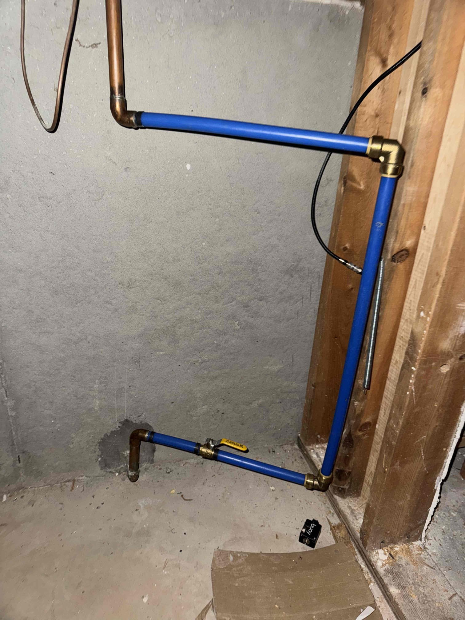 Removed old tankless and furnished and installed new Navian tankless. Also furnishing installed new PRV with flow by Moen. Tested and no leaks were present at this time set water pressure at 65 psi. Help customer set up by mowing and everything is working as it should. Tested hot water and now there is hot water. Cleaned up work area.