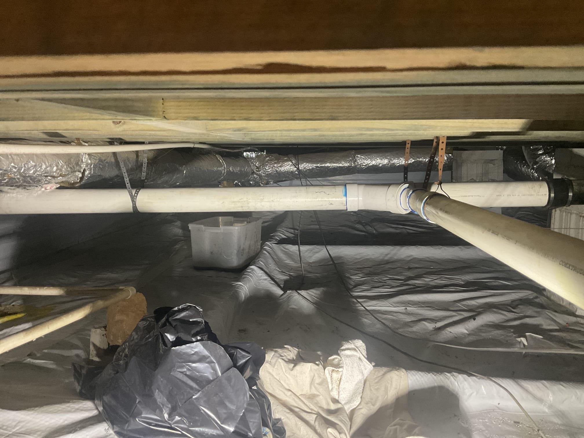 Fixed main line back up problem , snake , camera , replaced a section of old 4” cast iron pipe with pvc , camera again to outside , new main water shut off valve and prv installed 