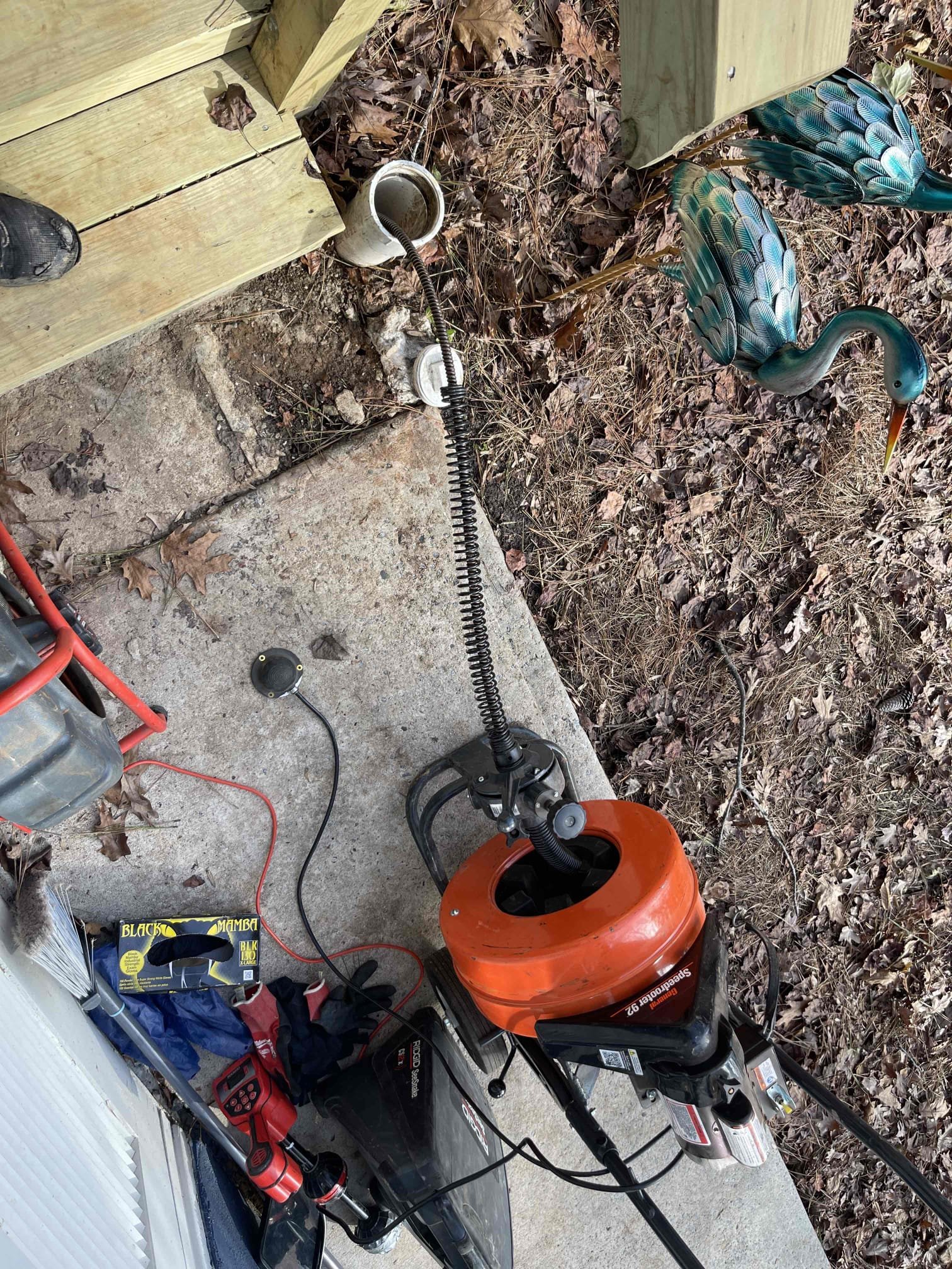 Came out for a back up. Customers basement bathroom was not draining. Septic tank was replaced a few months ago. Opened cleanout and found it was holding water. Ran camera down and located blockage prior to the septic tank. Had to use sewer machine to snake the blockage and clear it. Cleared blockage and inspected location. Did not see any problems in the pvc section. We turned the camera back towards the house and inspected the cast iron under the slab. Multiple partial blockages. Cast iron is very rotted and snagging paper. Sections of the pipe have rotted out and are holding water. Back up will occur again if pipes are not replaced/relined. Gave them referral to zurn to reline the mainlines if desired. Gave quote to jackhammer slab and replace the pipes.