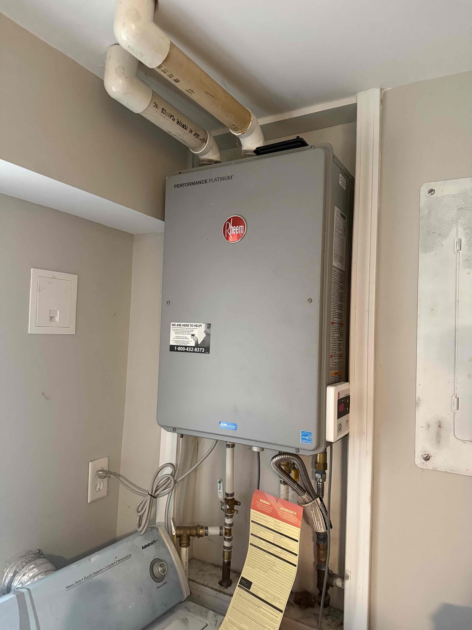 Rheem tankless not working upon arrival. Customer stated they are no longer getting hot water. After getting unit to fire up found the tankless throwing error code 61. Informed customer we could take the blower motor out and make sure there were no obstructions and reinstall it to test it. Gave customer estimate to clean blower motor. Customer approved estimate. Uninstalled and reinstalled blower motor and tested system. System was still throwing error code 61. Called Rheem tech support and they stated they would send a new mother board and a new blower motor. Informed customer it would be an additional $485 to install the parts. Informed customer we would honor the membership for the full $1,100 if she wanted to the next time so that new price for installing the new parts would be $385 plus the $20 for the first month of the membership. 