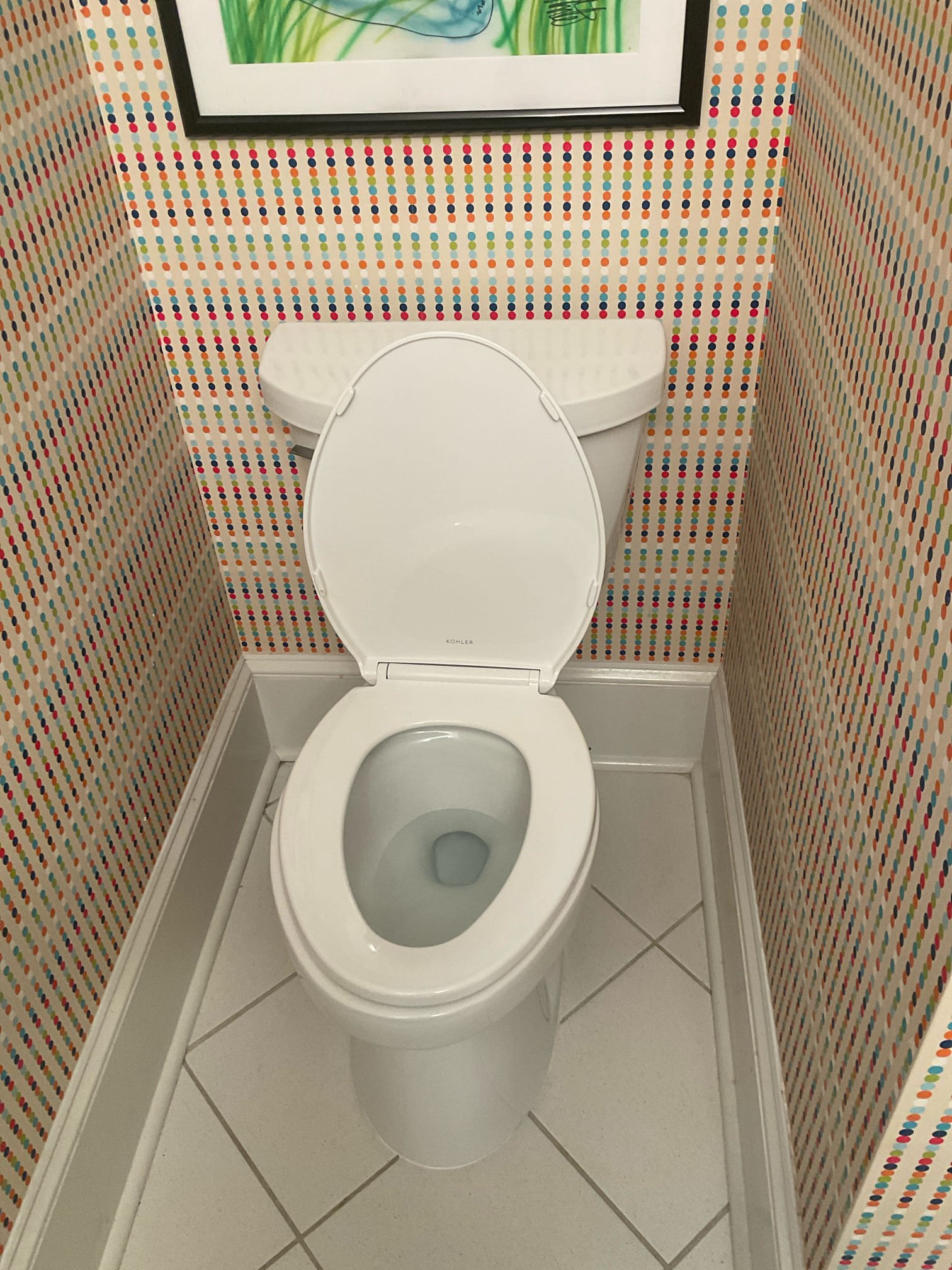 Replaced a toilet with Kohler cimarron elongated ADA , and a comfort valve under sink 