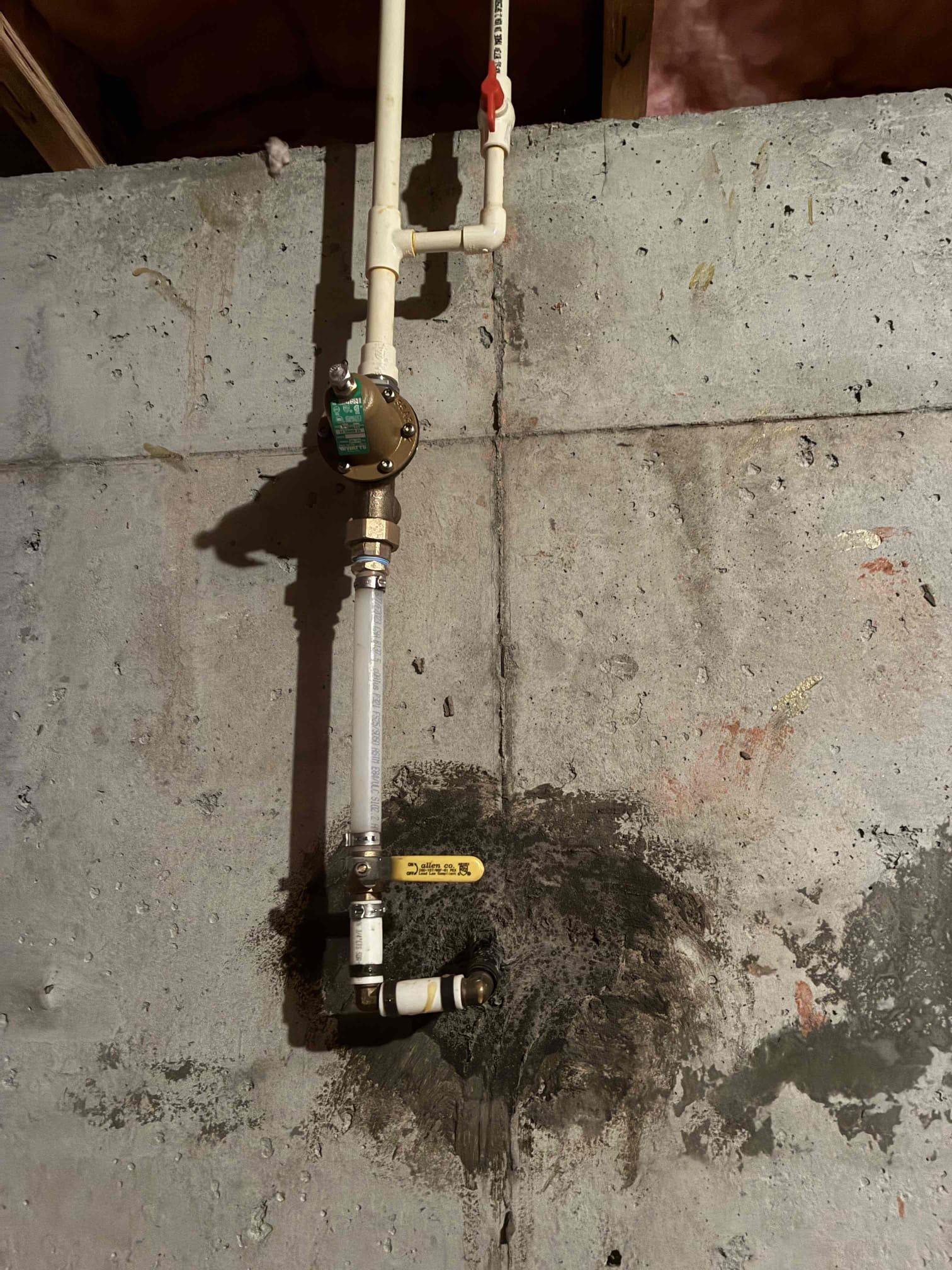 Customer had high water bill resulting in finding a leak at stub out on PEX piping. Dug down and replaced bad fitting in ground along with section of pipe. Also found pressure of home to be 110 PSI. Suggested to replace PRV to fix issue. After work, turned back on water to test for leaks and proper function. Back filled dirt to rough grade. 