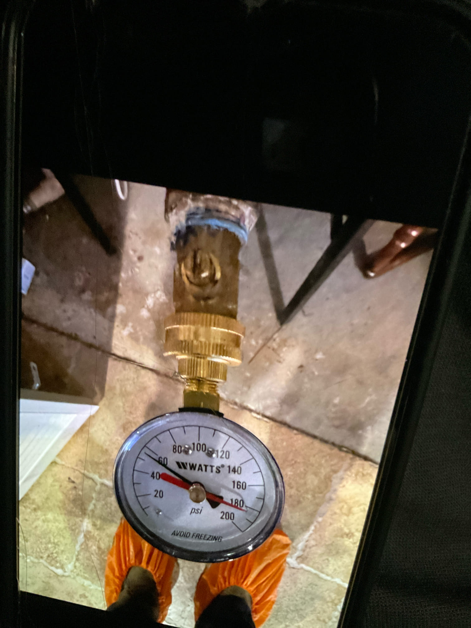 Remove existing toilet and haul away. Furnish and install American standard toilet. Also install new Prv.

Furnish installed new PRV and also furnish installed new toilet in basement. Tested PRV and no leaks were present at this time. Set water pressure to about 60 to 65 psi. Also tested a toilet by flushing multiple times. No leaks were present at this time. Caulked around base of toilet. Cleaned up work area.