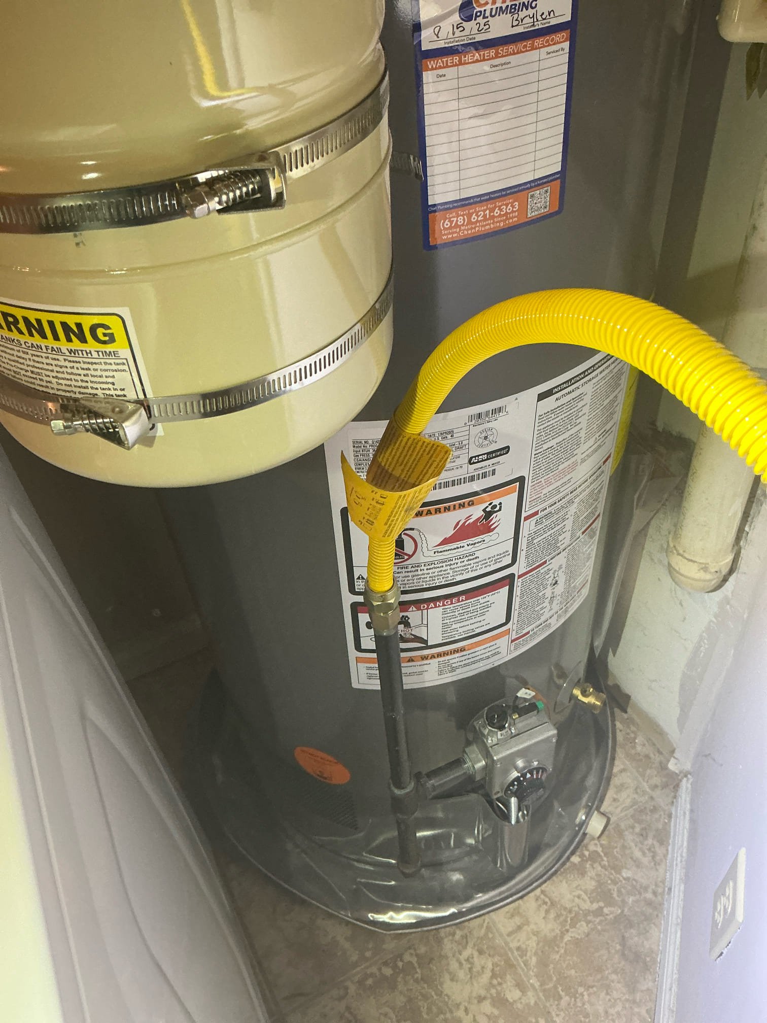 Client called us out due to them hearing a noise they thought coming from the water heater we installed a few months ago. They said they noticed it after taking a shower/running hot water for a little bit. We ran the tub on hot only and the kitchen faucet at the same time to deplete the hot water to make it heat up/run. We were unable to make that noise happen at this time. Advised client to try to record the noise if it happen again in the future and let us know. 