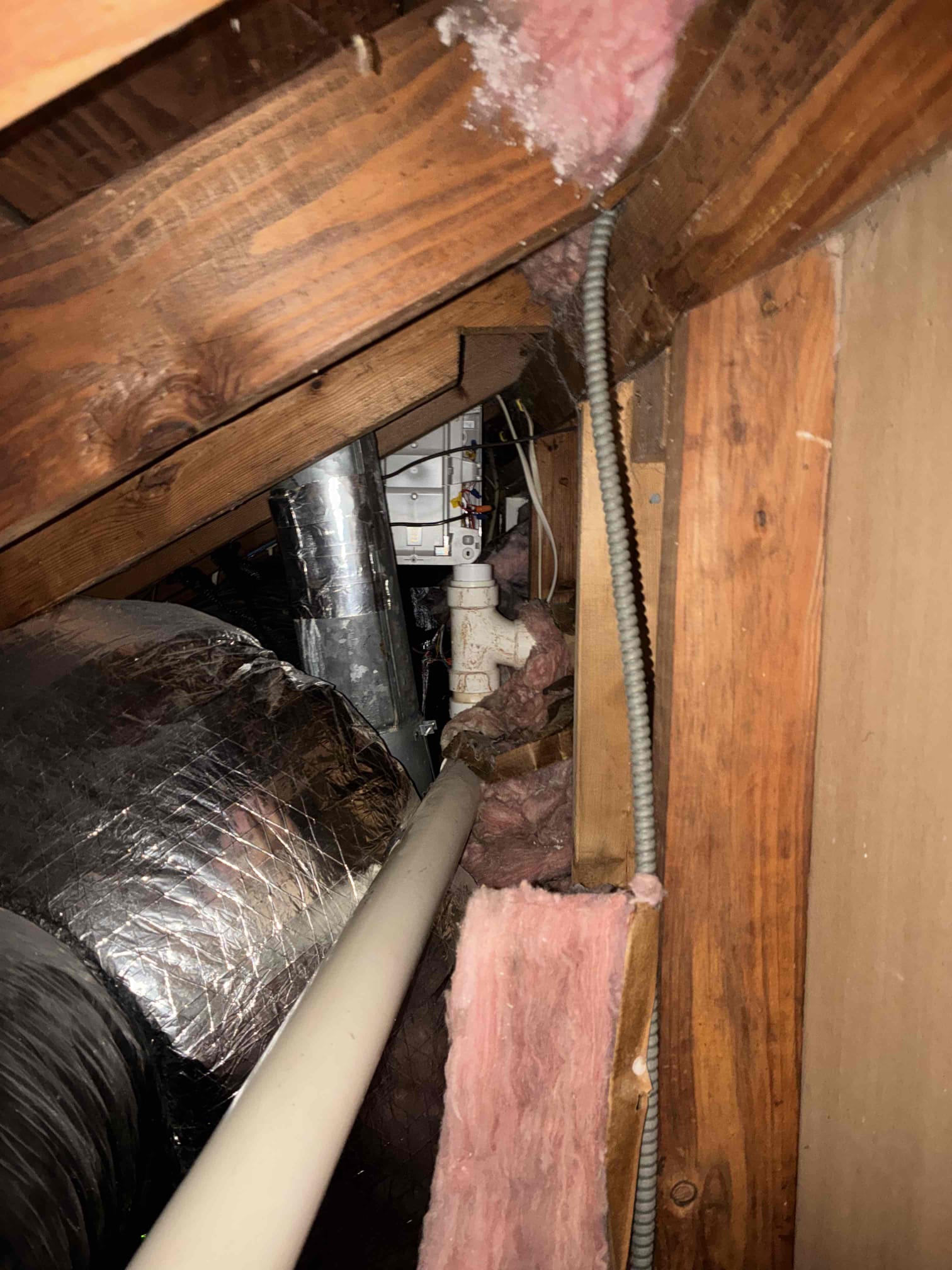 After further investigating issue found bad studor vent in attic space for add-on bathroom. Replaced vent and ran water to ensure problem was gone and system was functioning properly. 