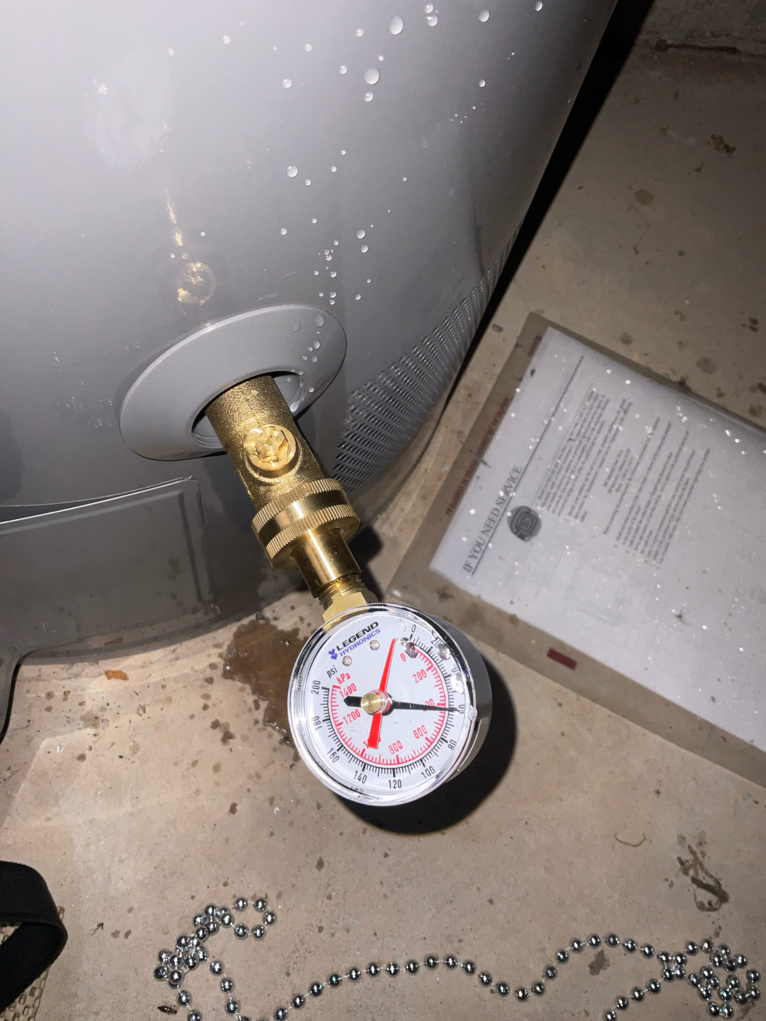 Replaced master delta shower cartridge with customer supplied parts 