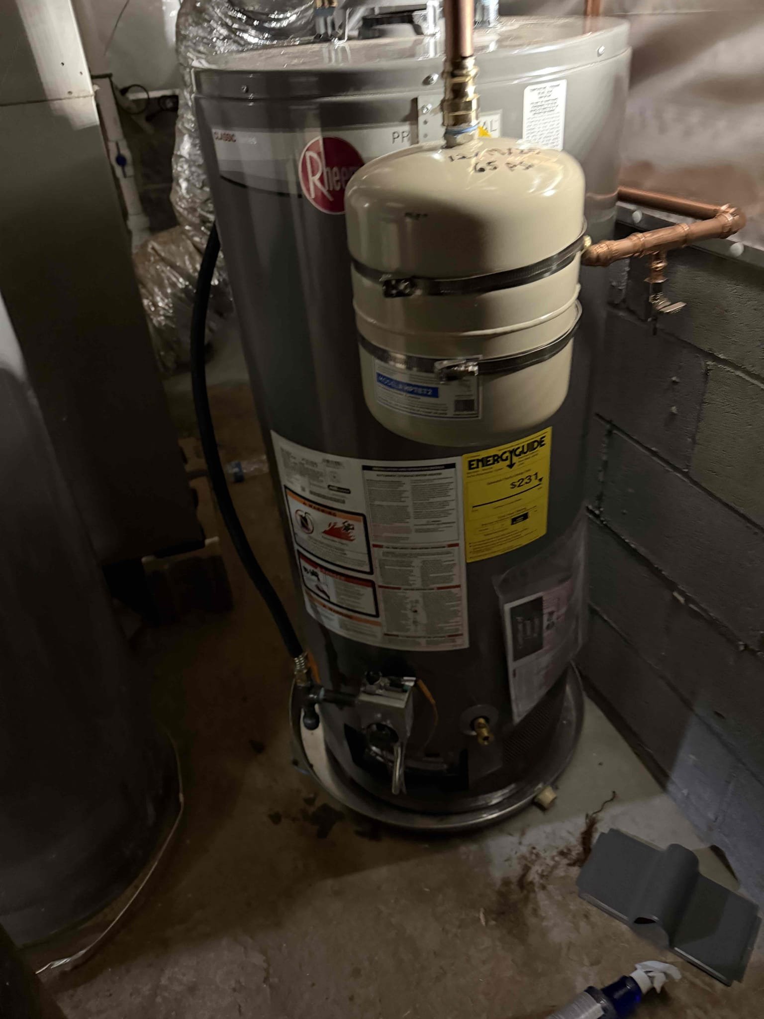 We were originally called out by  ESOG to relocate the customers existing water heater during the course of our work we advised the homeowner that the current heater was not only quite old, but also had multiple code violations and was likely non-functional after discussing these issues. The homeowner approved a replacement of the unit at a discounted rate of $1300. We have documented confirmation of this approval via text message upon approval we completed the water heater replacement, ensuring that all code requirements were brought up-to-date after installation. We turned on the water temporarily to test for any leaks or issues. All joints were confirmed, secure and in working order. Please know the water to the home  was turned back off as the property is currently under renovation and we restored it to the original off position per the site conditions at this time everything’s functioning as intended 