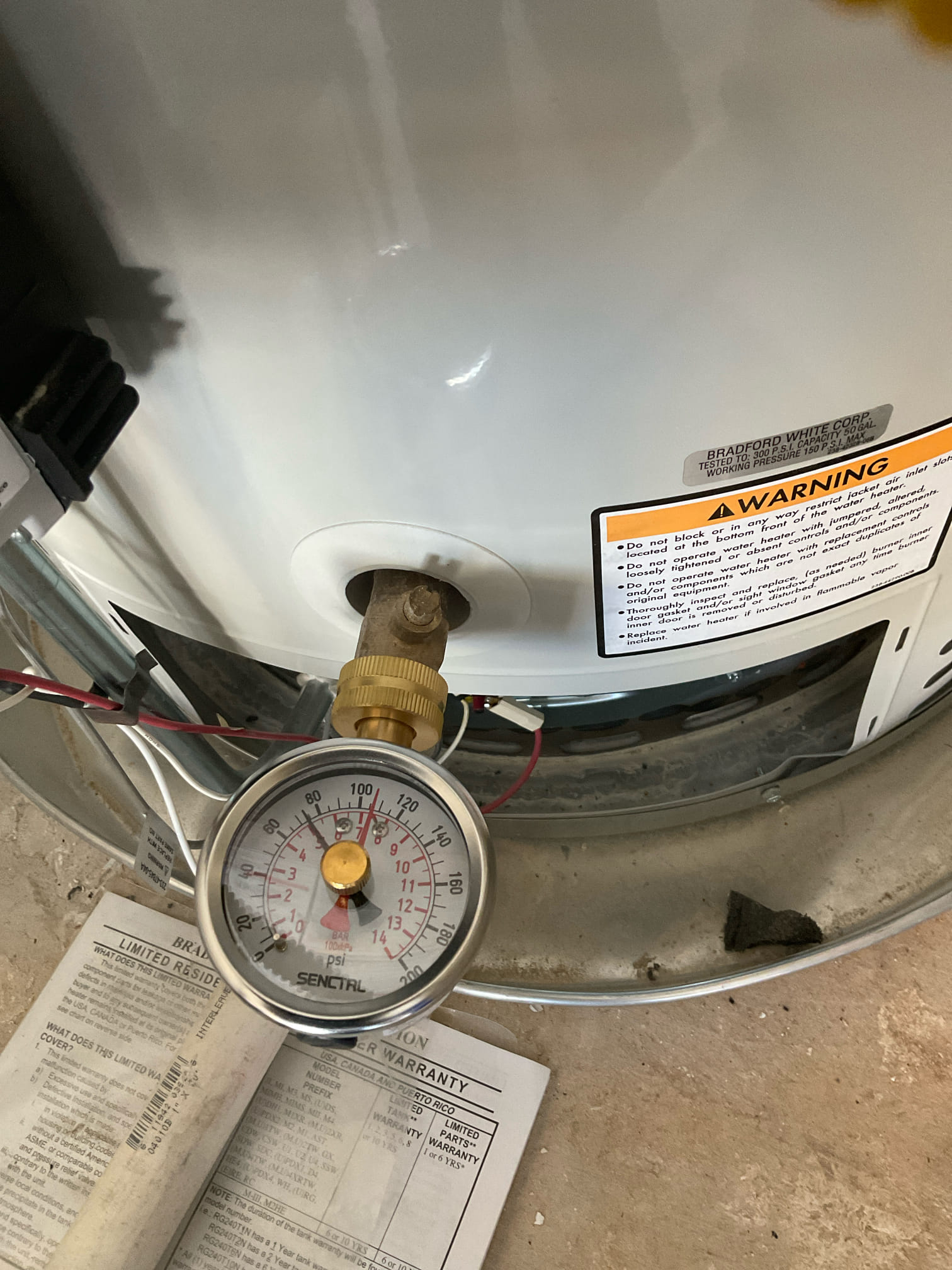 Quote repair and replacement of 50 gal gas water heater today 