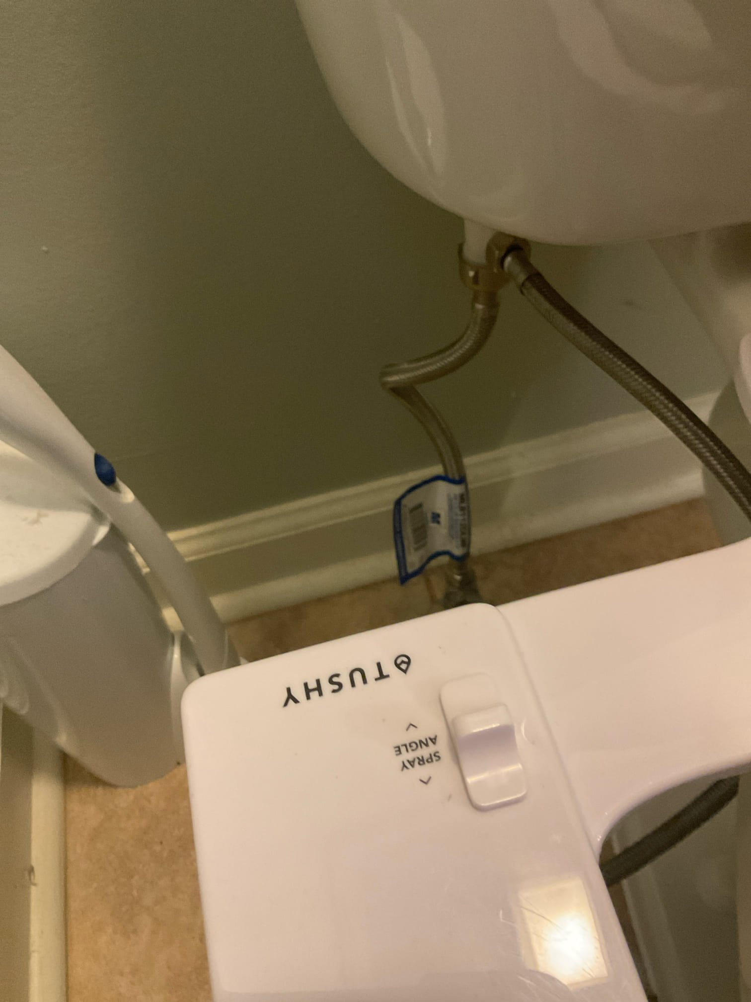 Leak in the ceiling at kitchen area , found very loose toilet in master bathroom, did pull and reset with flange repair today 