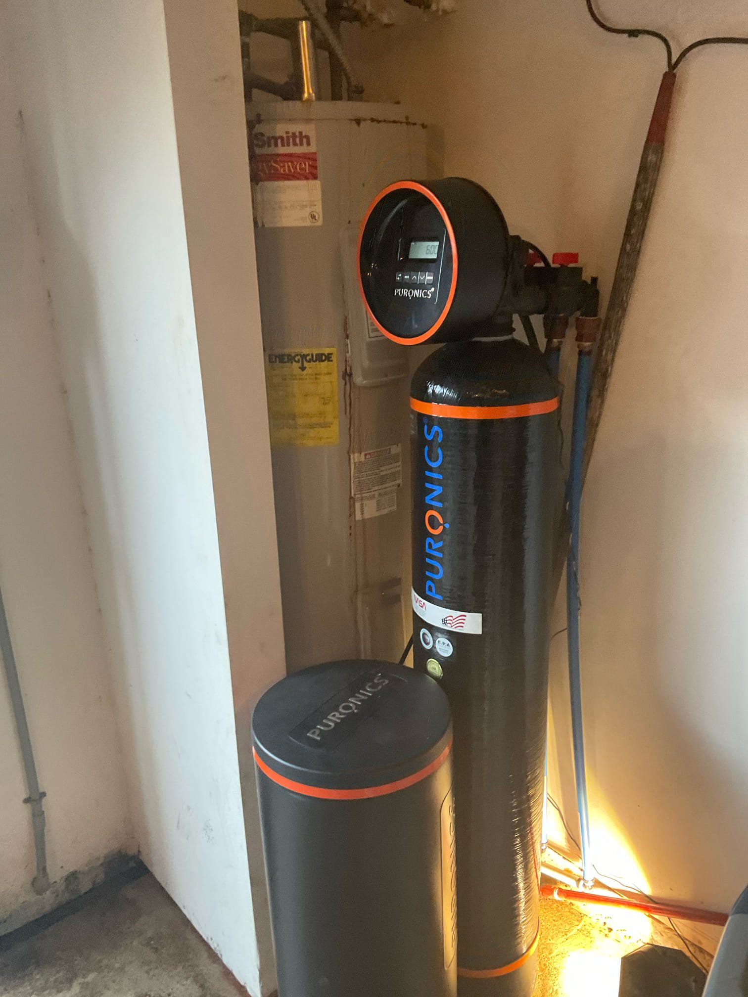 Replaced a 50 gal electric water heater, replace and relocate main water shut off and Prv , expansion tank 