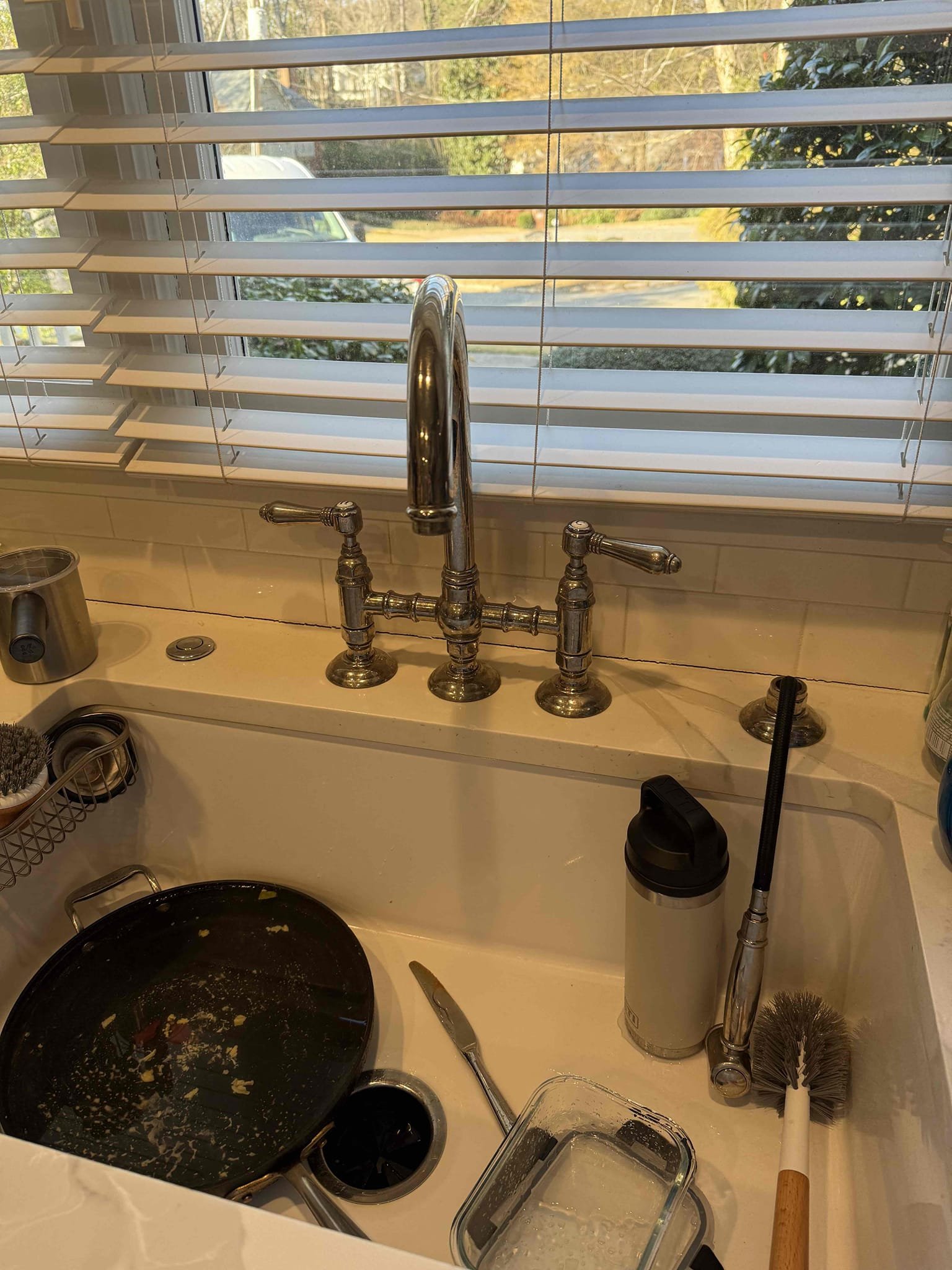 Customer stated the toilet piece was broken upon arrival. After looking at toilet noticed Kohler toilet stem broken at the bottom. Informed customer the stem would need to be replaced. Gave customer estimate. Customer approved estimate. Replaced toilet stem and tested toilet. Flushed toilet multiple times and had no issues. Toilet is fixed and working properly upon departure. I’m going to look for a sprayer hose for the specific Kohler faucet the customer has because customer wants to keep that faucet. 