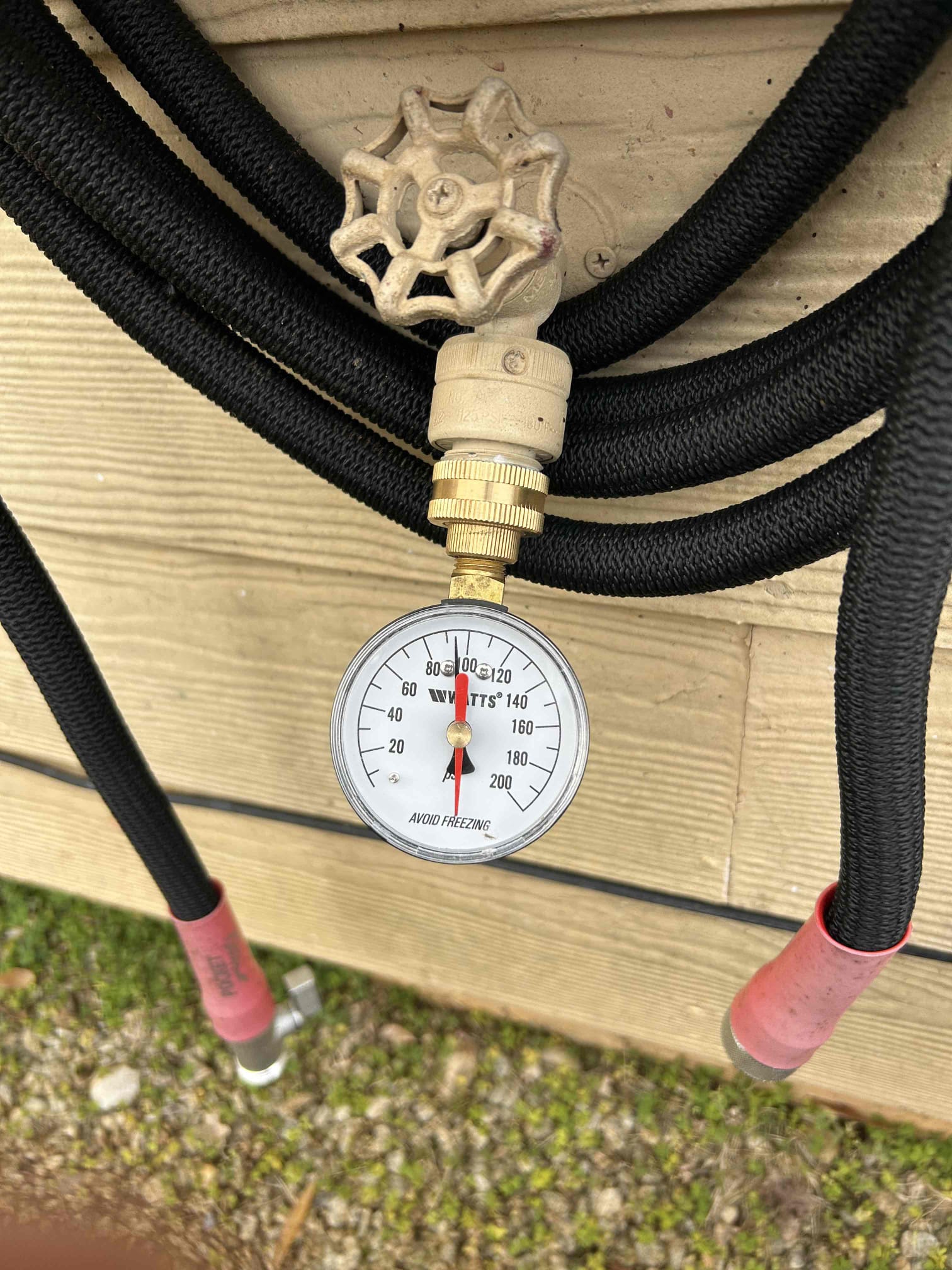 For this call came out for a third time to cap the waterline through the ceiling of the garage for where the Roman tub is the first initial call that we came out here for is to figure out what is going on and what the solution is the second time that we came out here was for Replacing the cartridges upon further evaluation. I couldn’t replace the cartridges due to the screws, being stripped out completely, not allowing me to remove the old cartridges and put them back so I gave the customer a couple different options via phone call and since it is a property managed property Told him on what we could do for them and essentially go from there they decided that they wanted to cut the drywall on the garage and cap the waterlines to the Roman tub so that is exactly what I did. I cut the hot and cold water lines in both on both sides just in case in case there’s a mixing valve that I did not see so therefore, once the wall was opened, remove the drywall and cut the lines. There are no more 