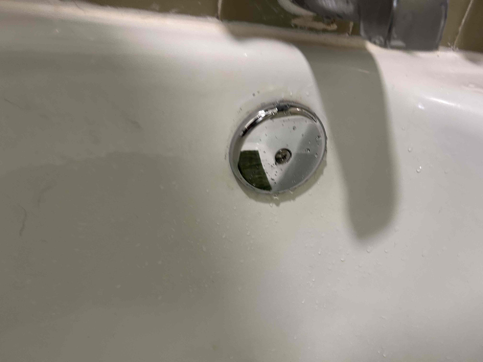 For this customer went ahead and replaced the tub overflow cover and the tub drain flange in chrome once installed the new one there are no leaks. The water pressure is at 70 psi did not see a pressure reducing valve in the house. It could’ve been outside. The water heater is from 2013. Recommended to replace it sooner than later the thermal expansion tank is bad. Made a note of that for the CUSTOMER CUSTOMER is thinking about going through their home warranty to get it fixed or replaced at this time. There are no further issues with the tub drain no leaks used potty to seal it. No further issues at this present moment.