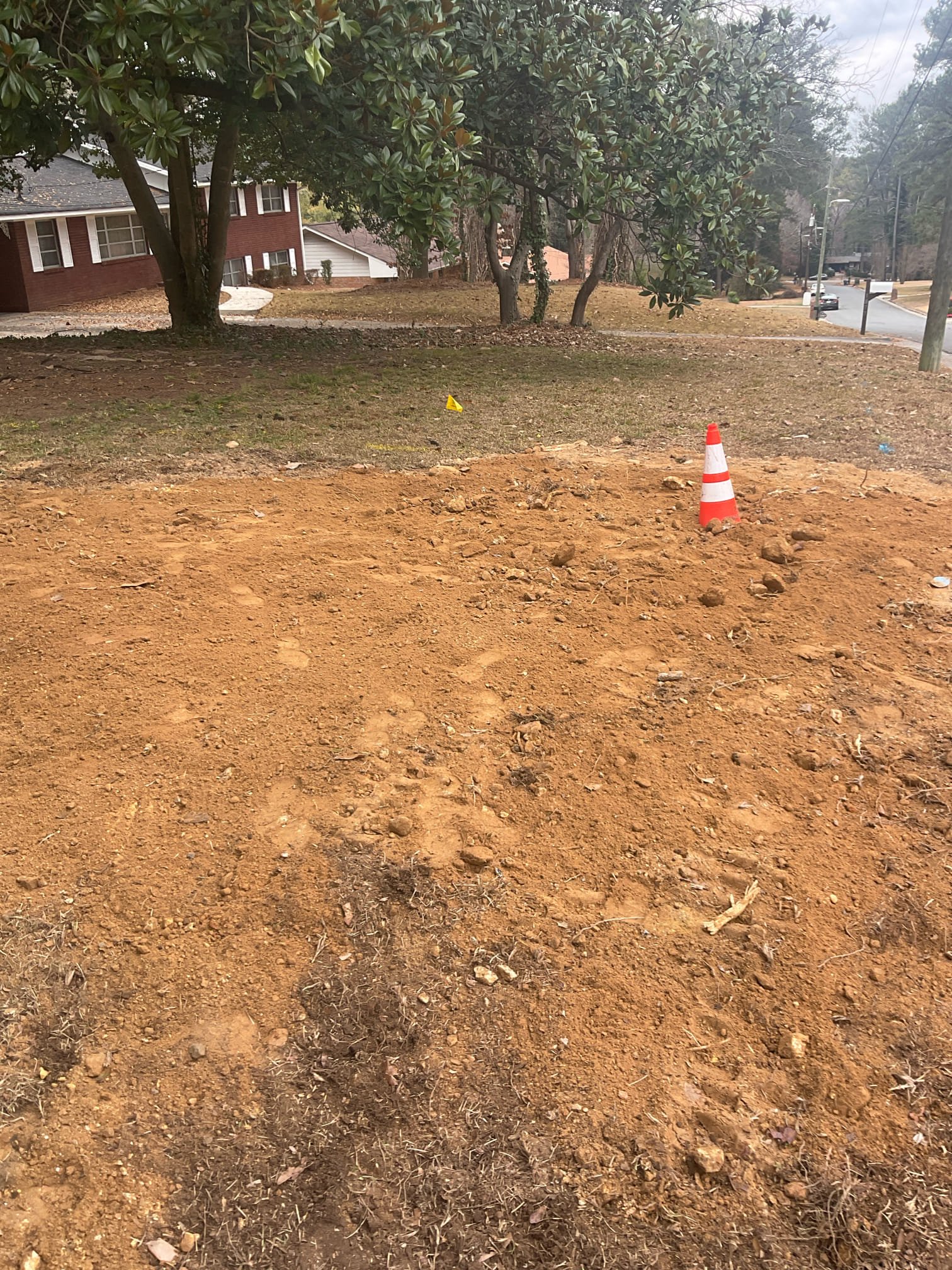 Today we dug up the main sewer line in the front yard , fixed broken pvc pipe and slope issues on customer side of the sewer line , used excavator dug up approximately 7 feet . Back fill after fixed issue , warranty is 5 years for this work today 